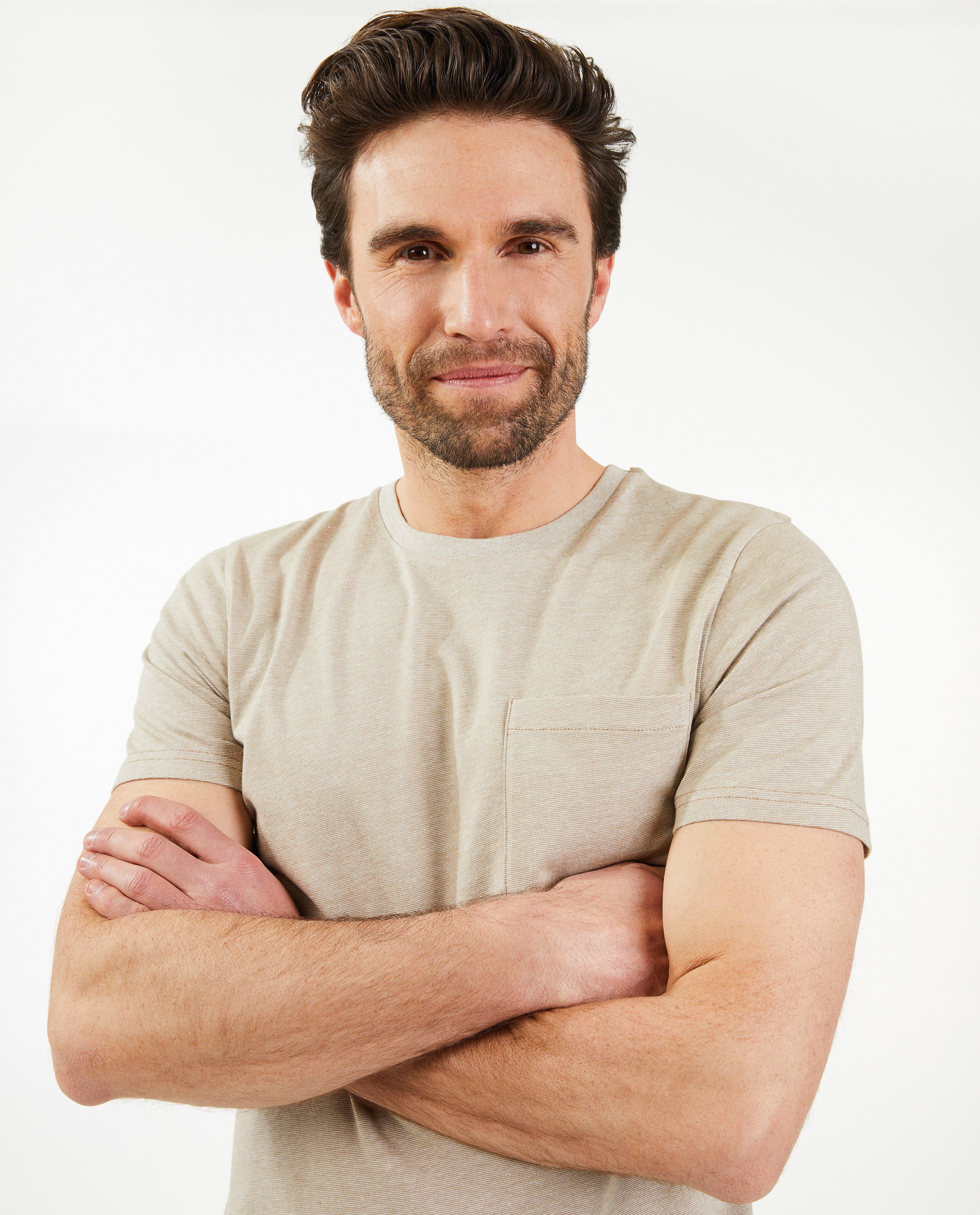 T-shirts - T-shirt à rayures, slim fit