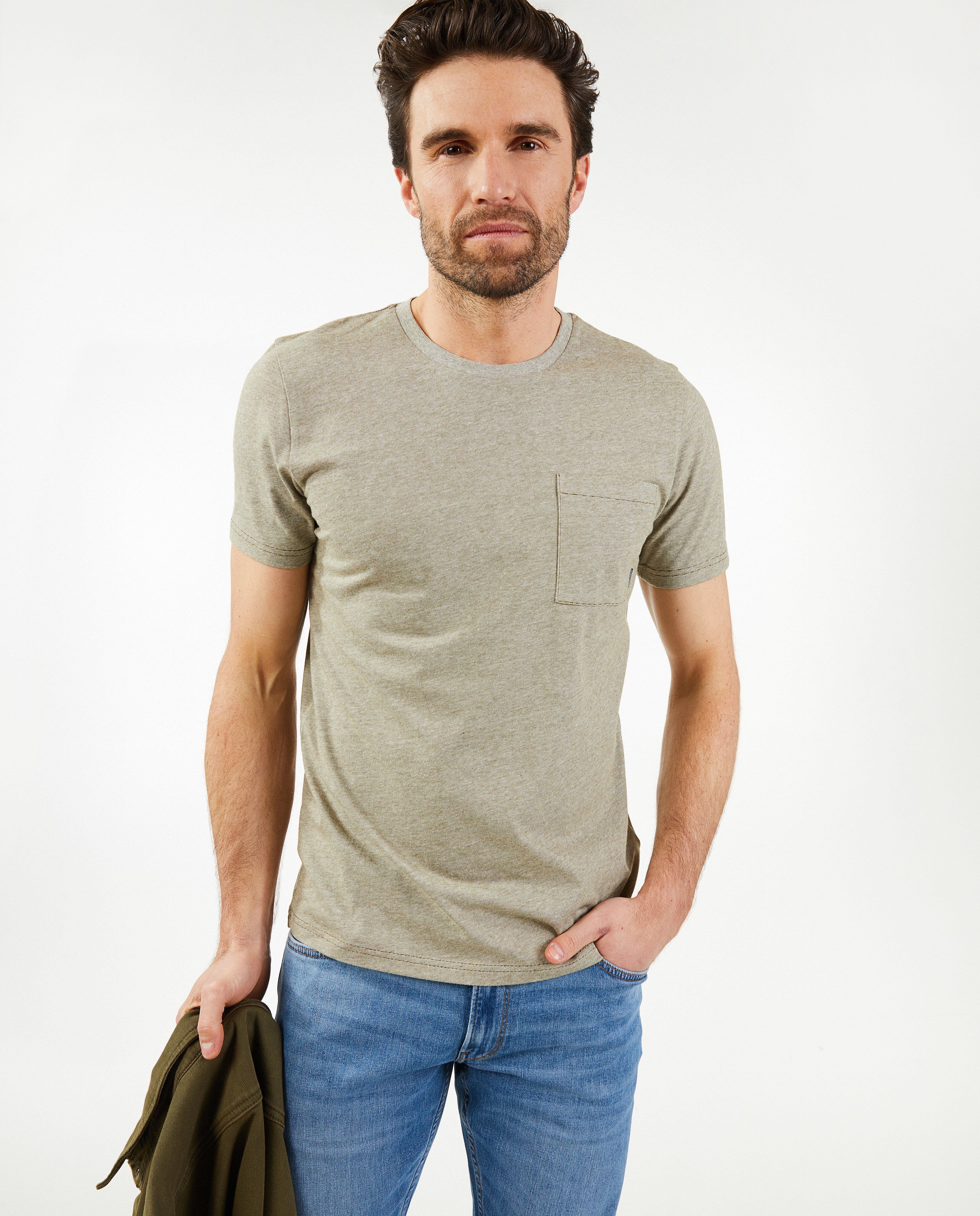 T-shirts - T-shirt met strepen, slim fit