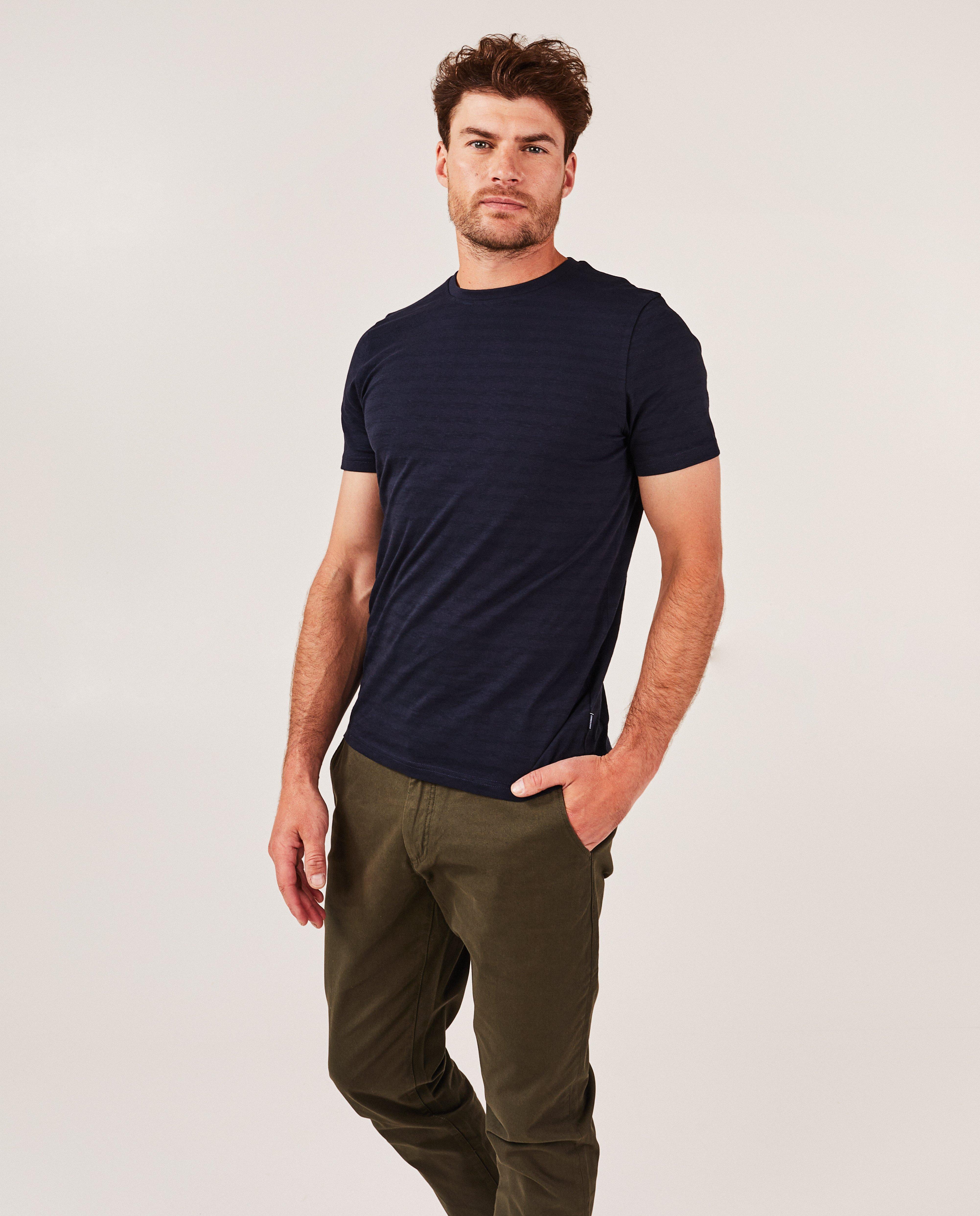 T-shirts - T-shirt à rayures, slim fit