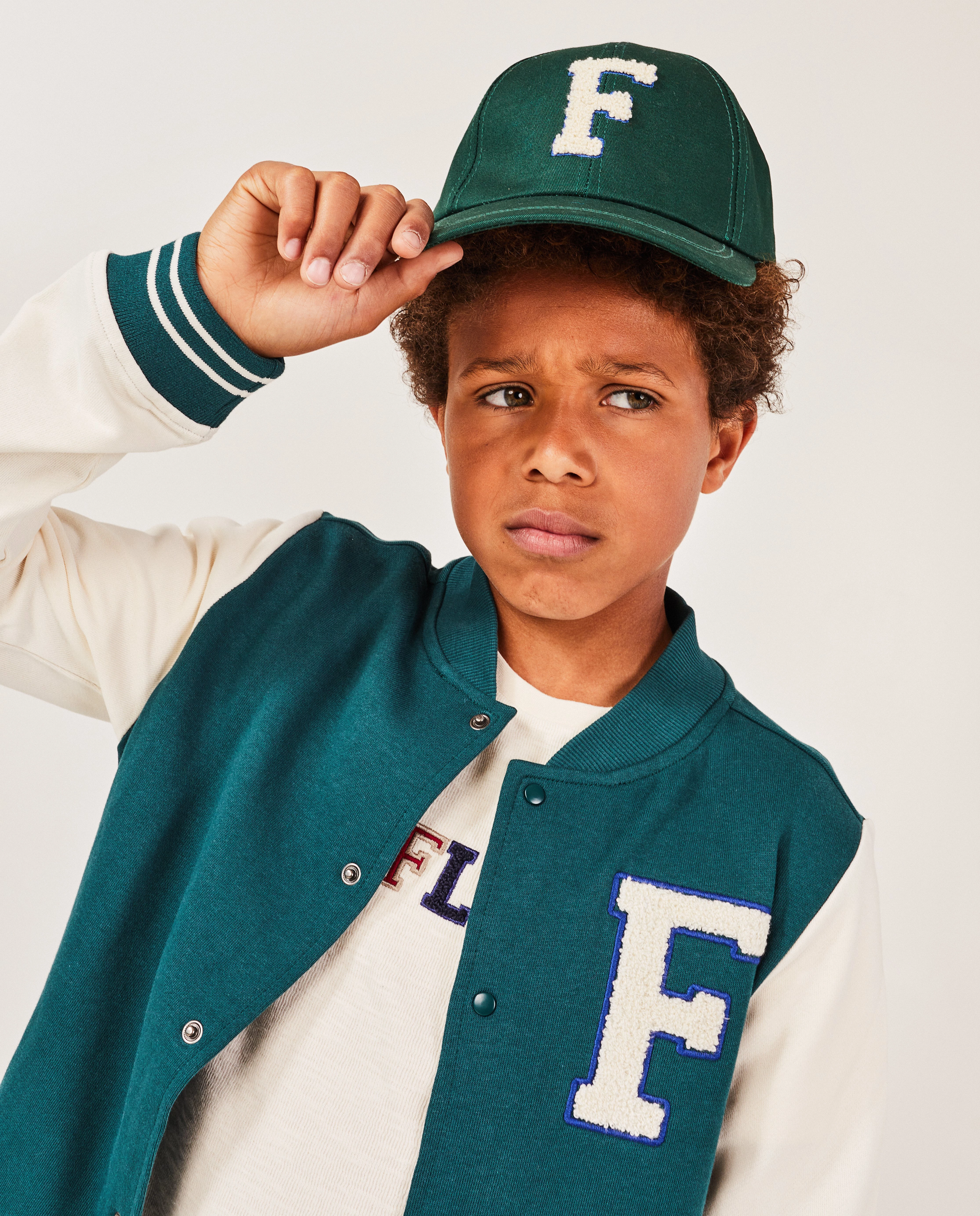 Pet met bouclé-print