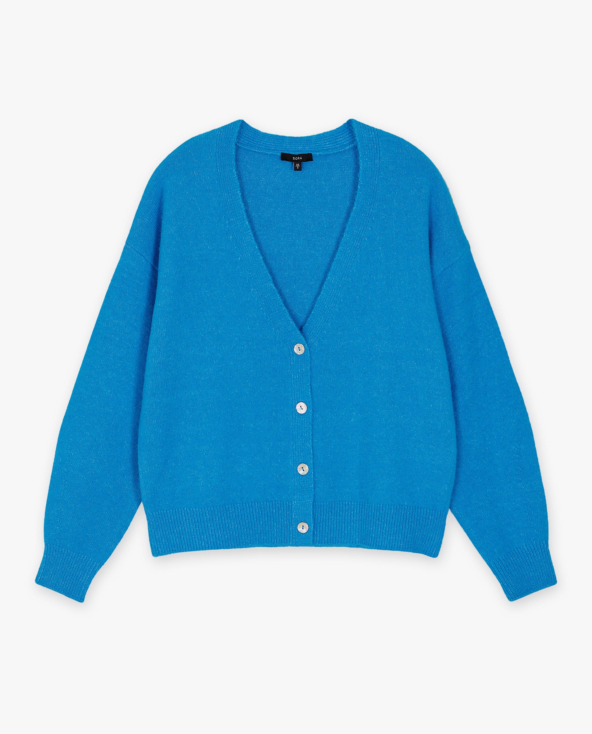 Cardigan - Blauwe cardigan