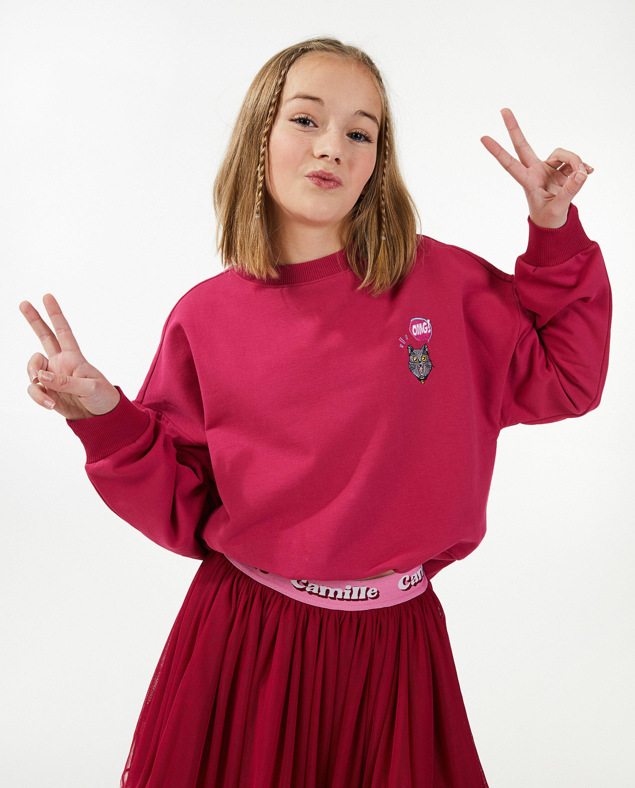 Sweaters - Cropped sweater in roze