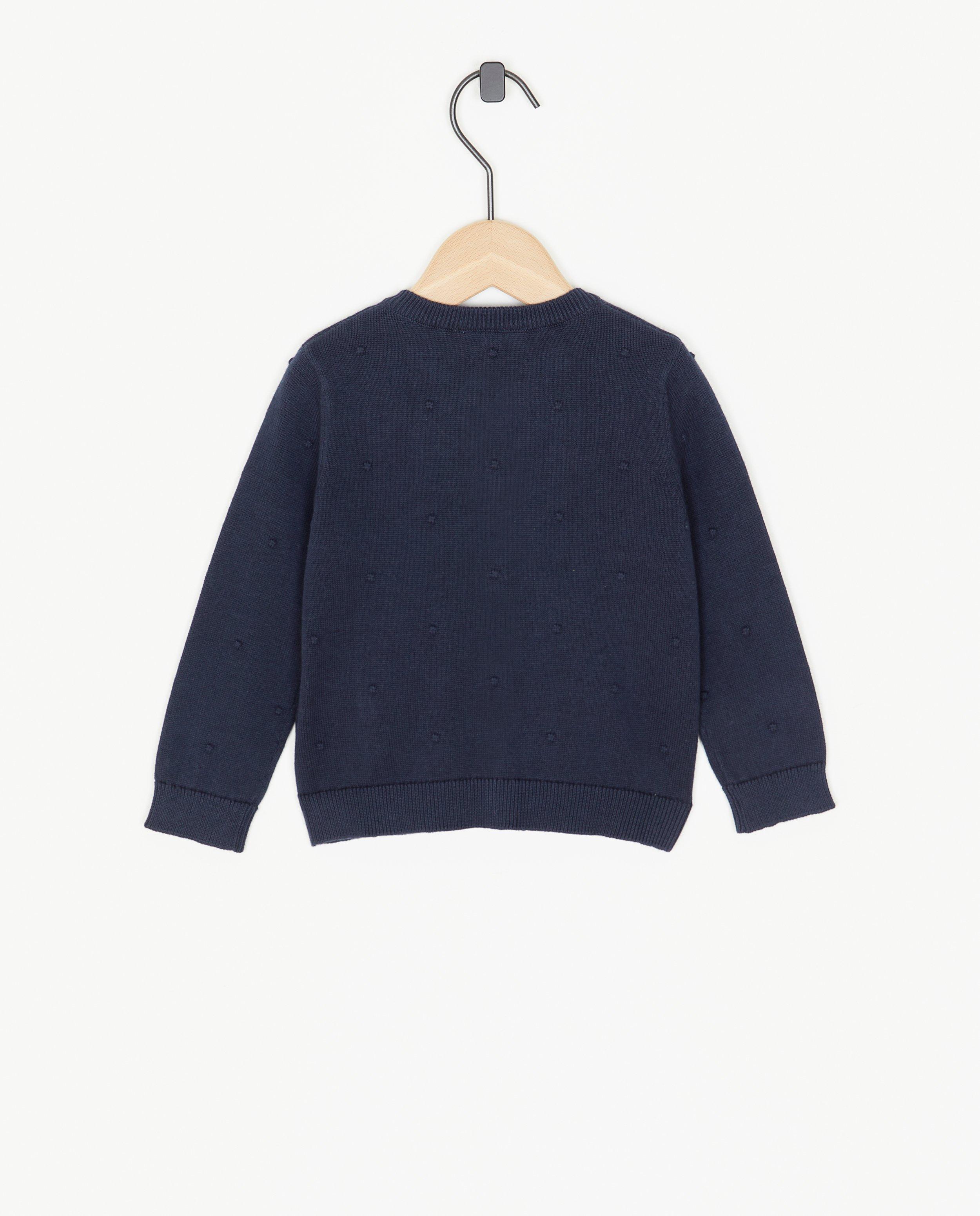 Cardigans - Cardigan bleu foncé à relief