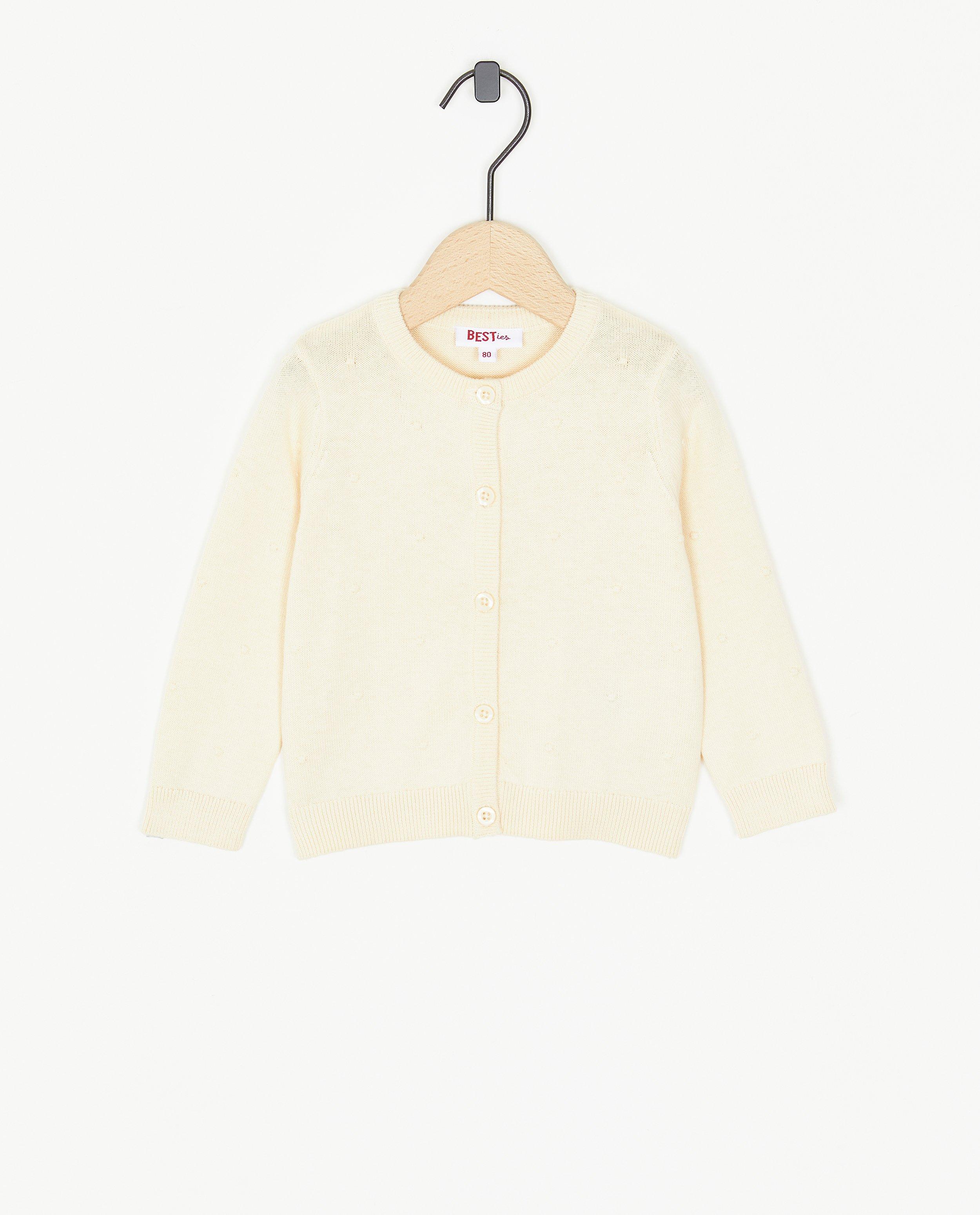 Cardigan beige à relief - null - Besties