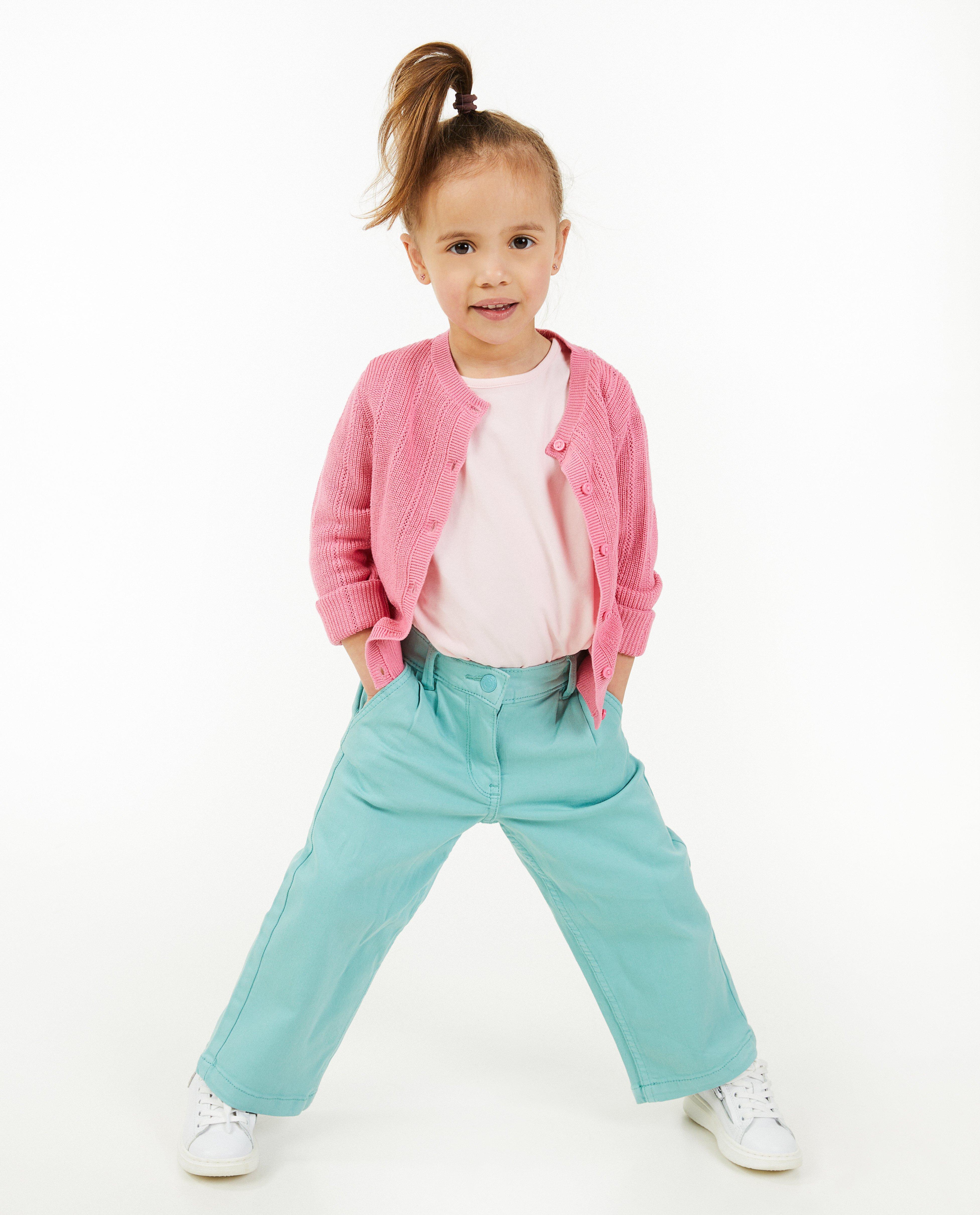Roze cardigan met ajour - null - Besties