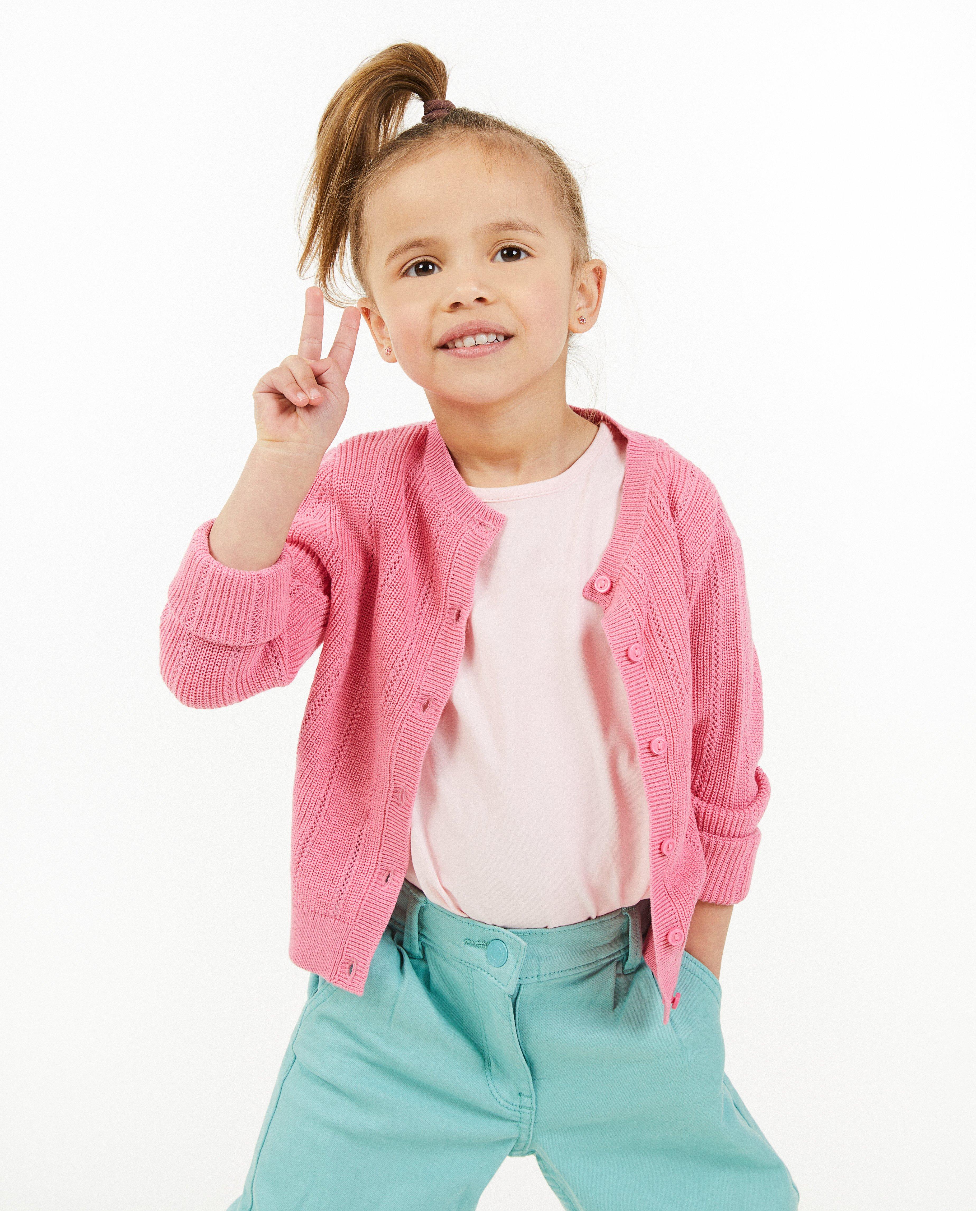 Cardigan - Groene cardigan met ajour
