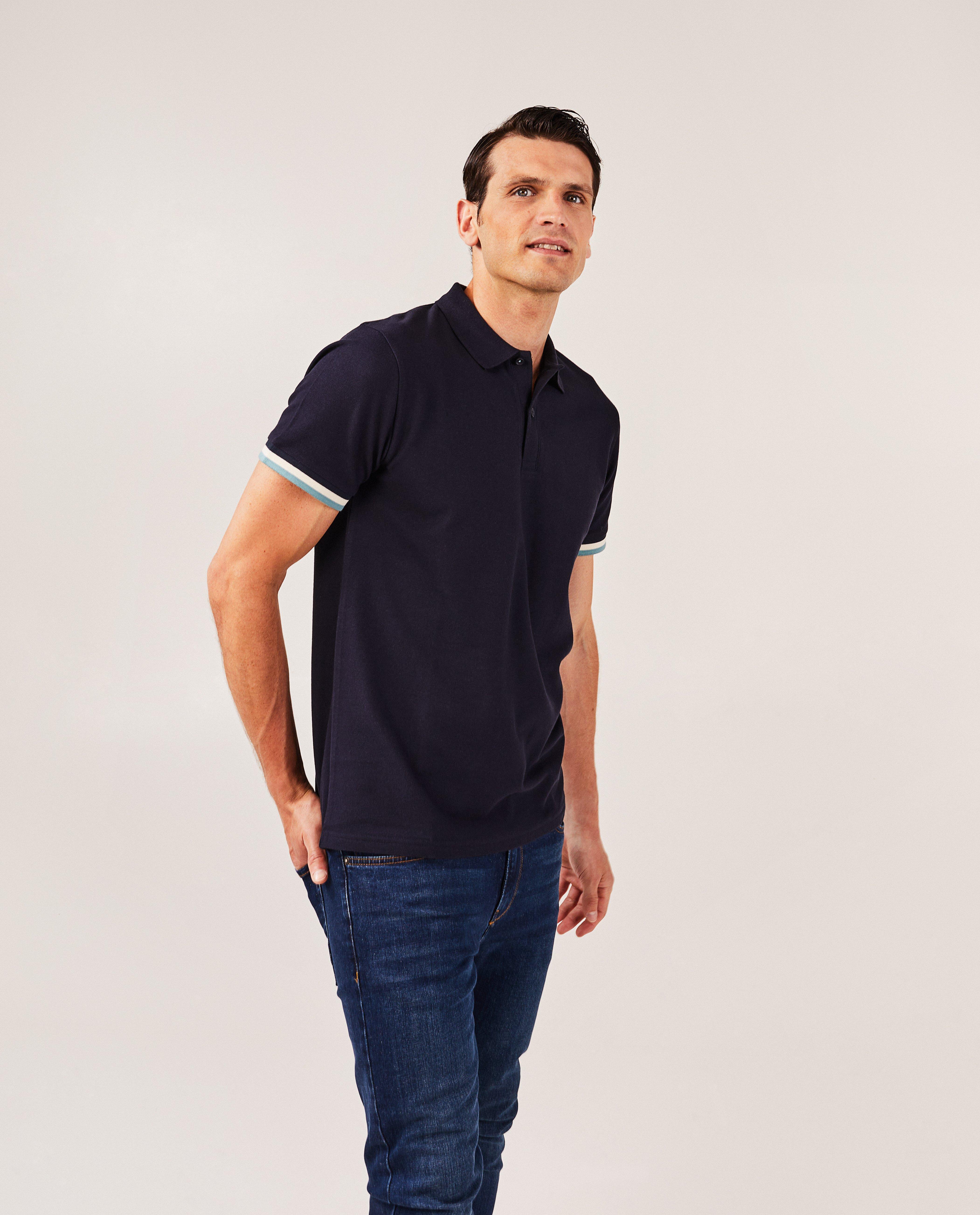 Groene polo, regular fit - null - Quarterback