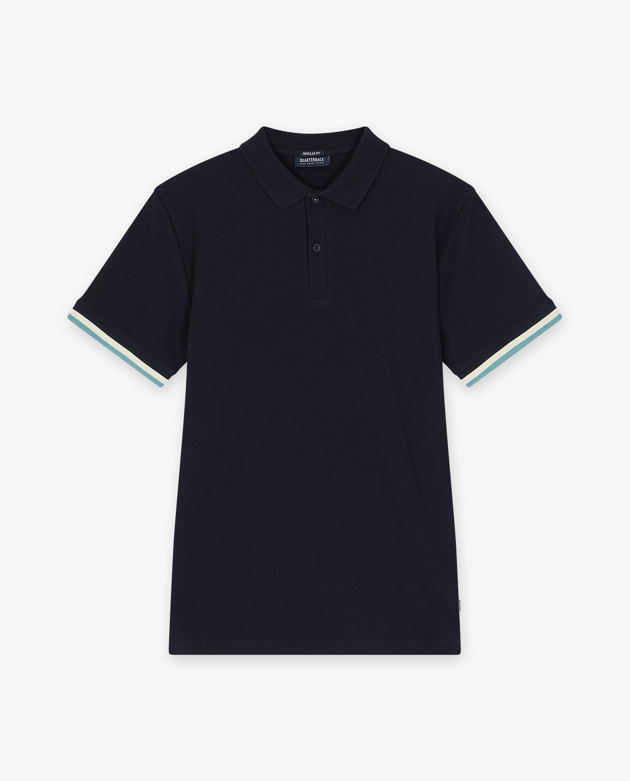 Polo's - Donkerblauwe polo, regular fit