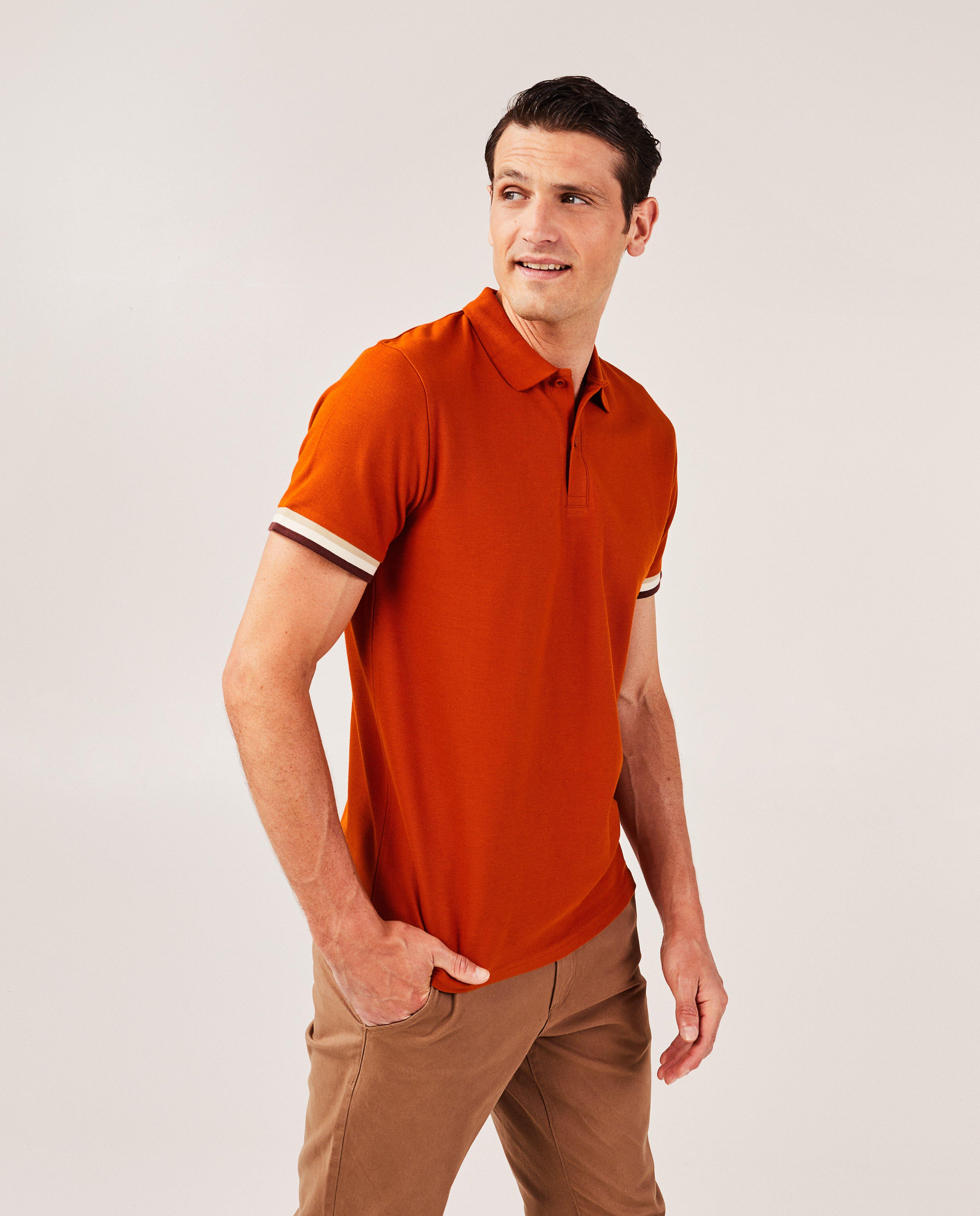 Polos - Polo bleu foncé, regular fit