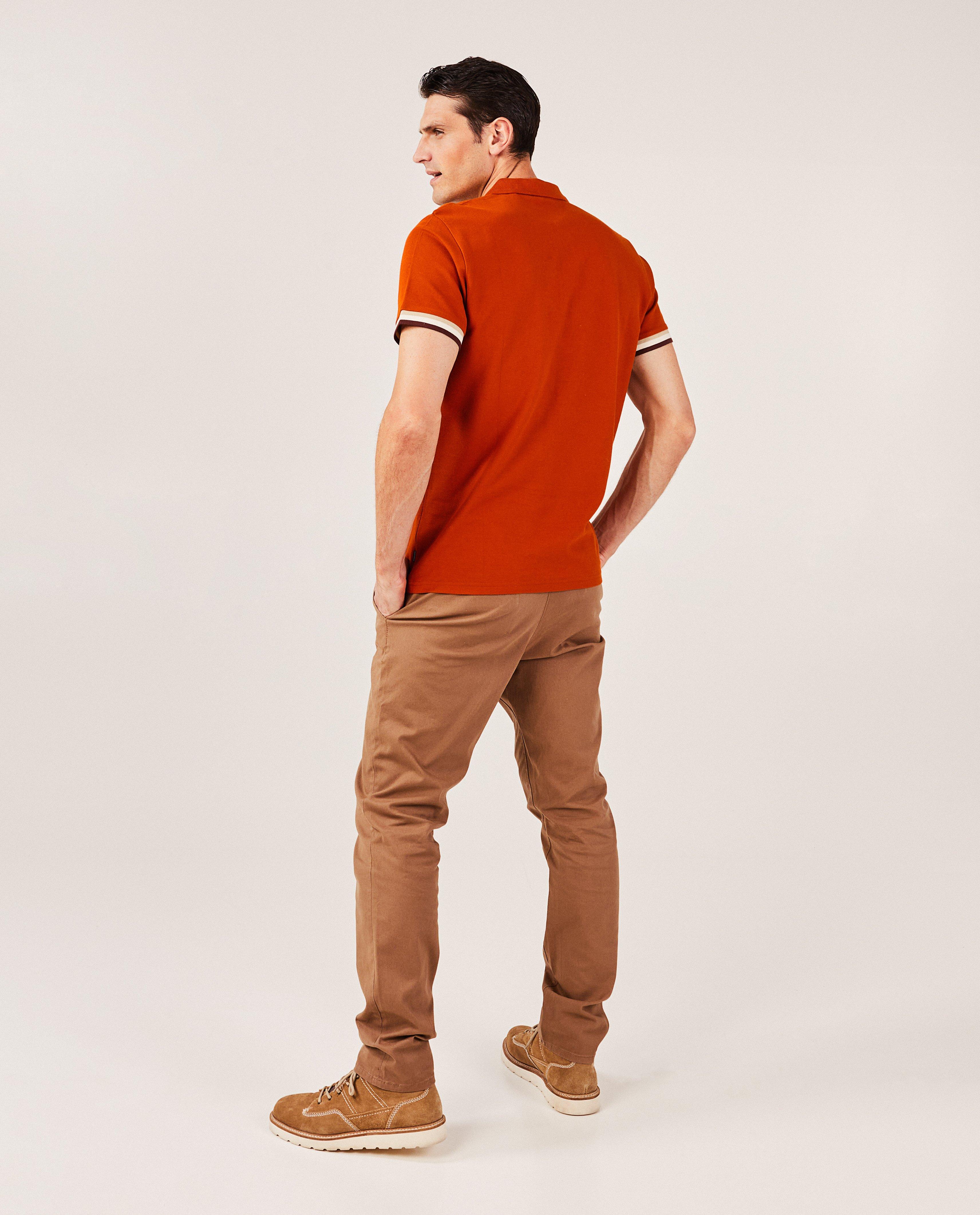 Polos - Polo bleu foncé, regular fit