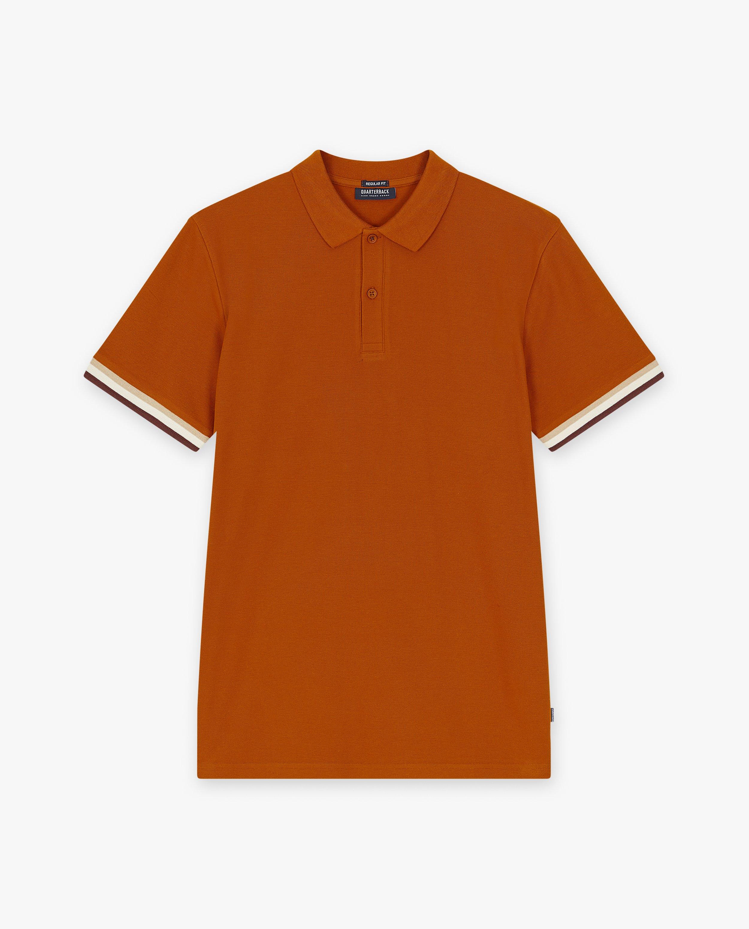 Polos - Polo bleu foncé, regular fit