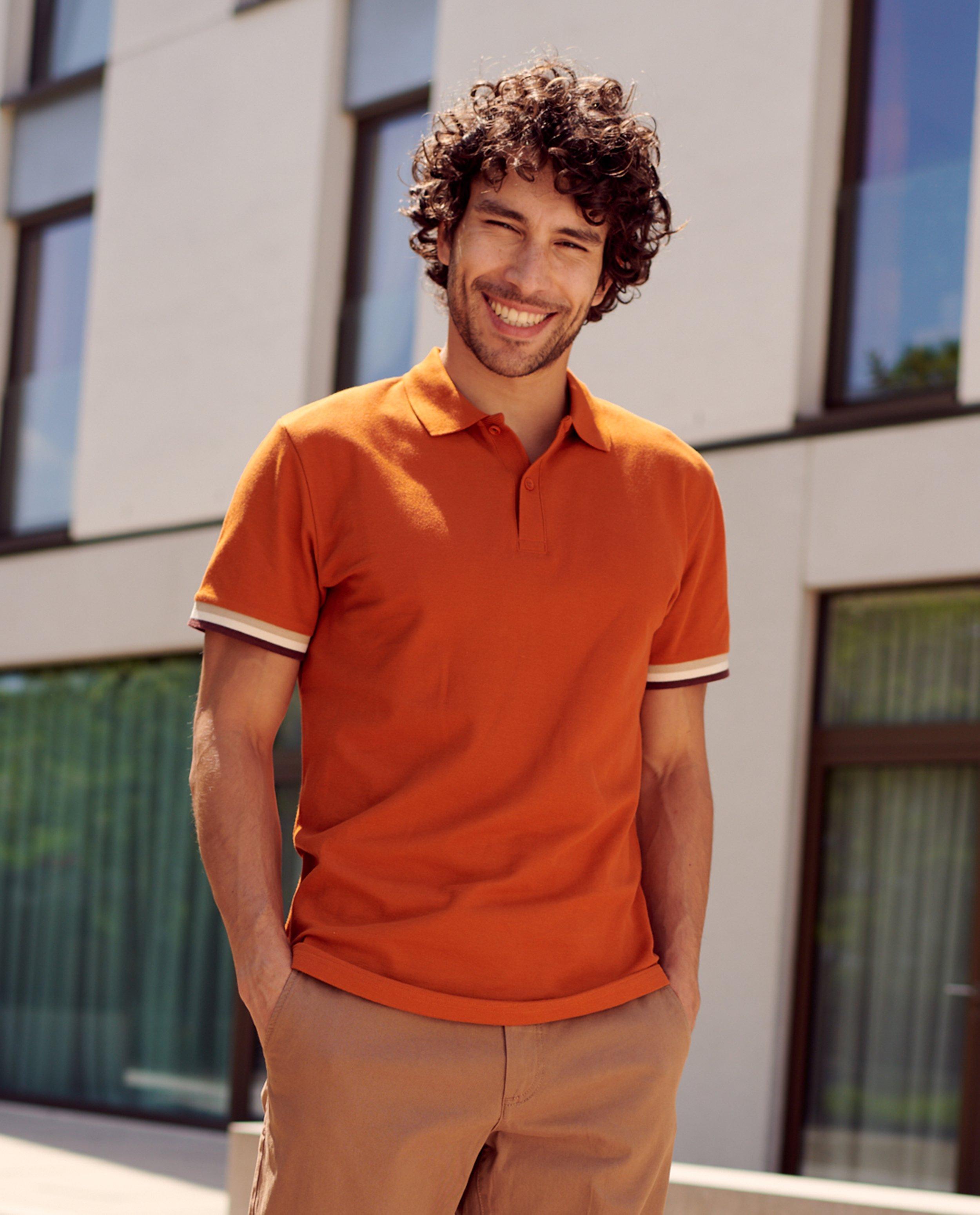 Polos - Polo bleu foncé, regular fit
