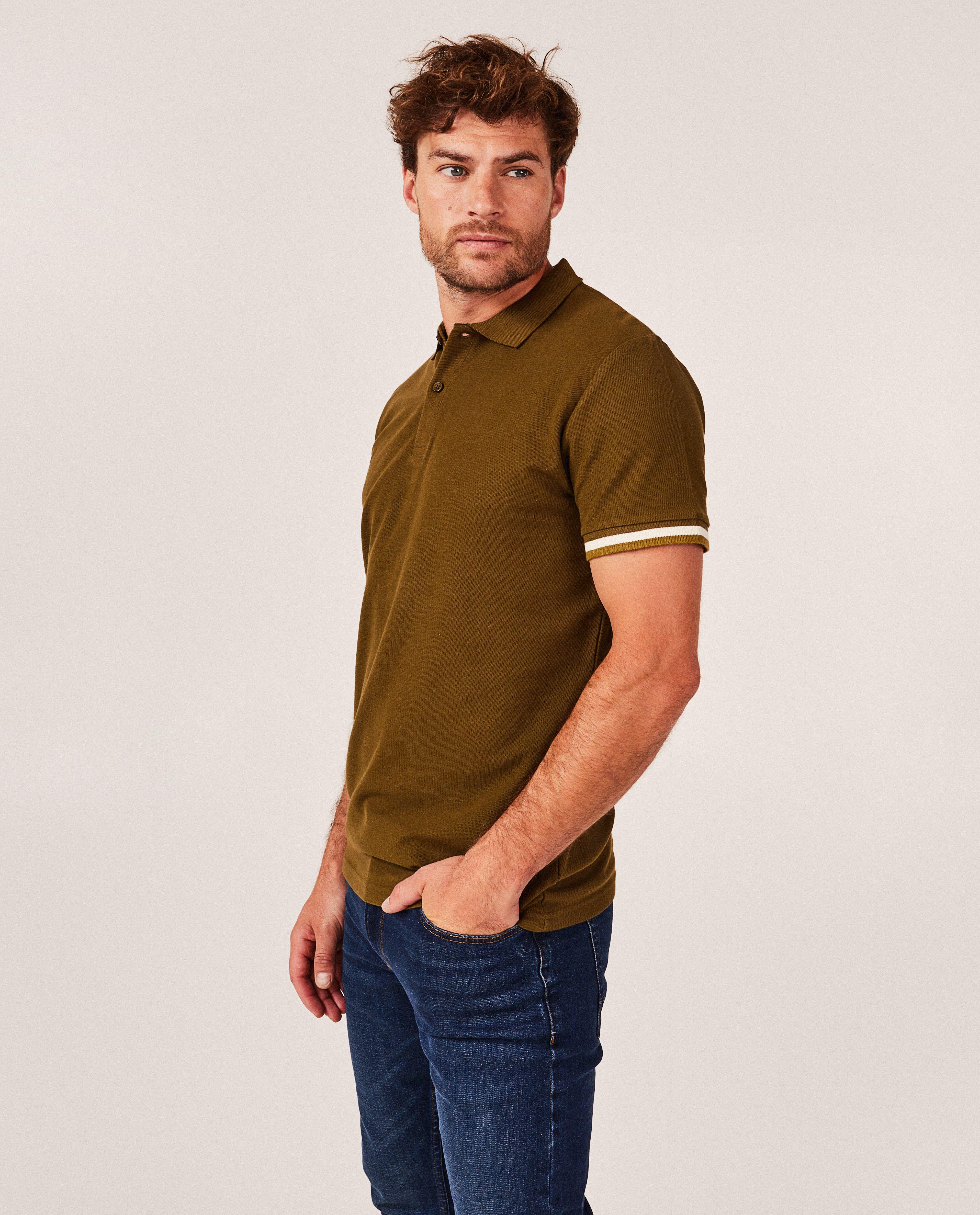 Polo's - Donkerblauwe polo, regular fit