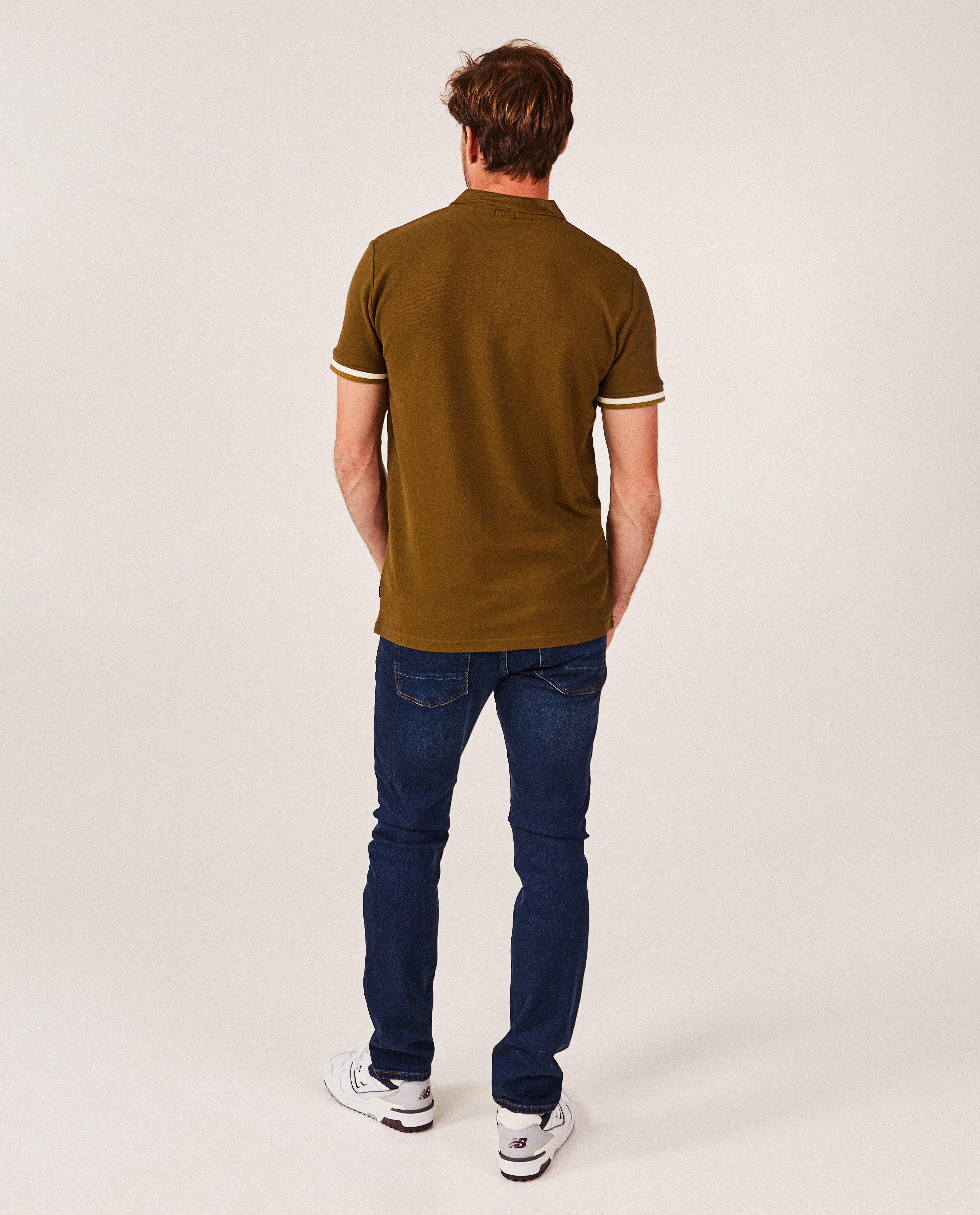 Polo's - Donkerblauwe polo, regular fit