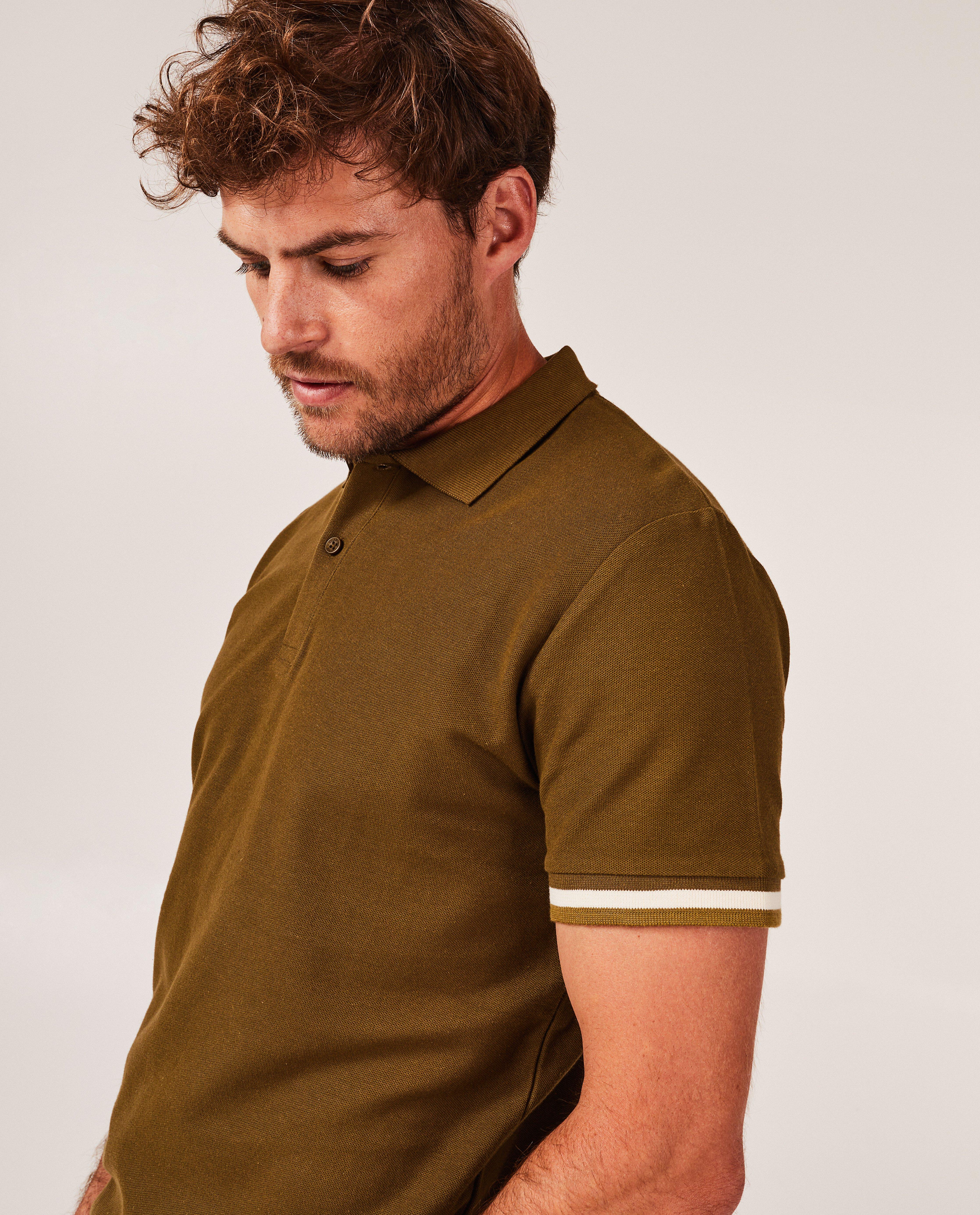 Polo's - Donkerblauwe polo, regular fit