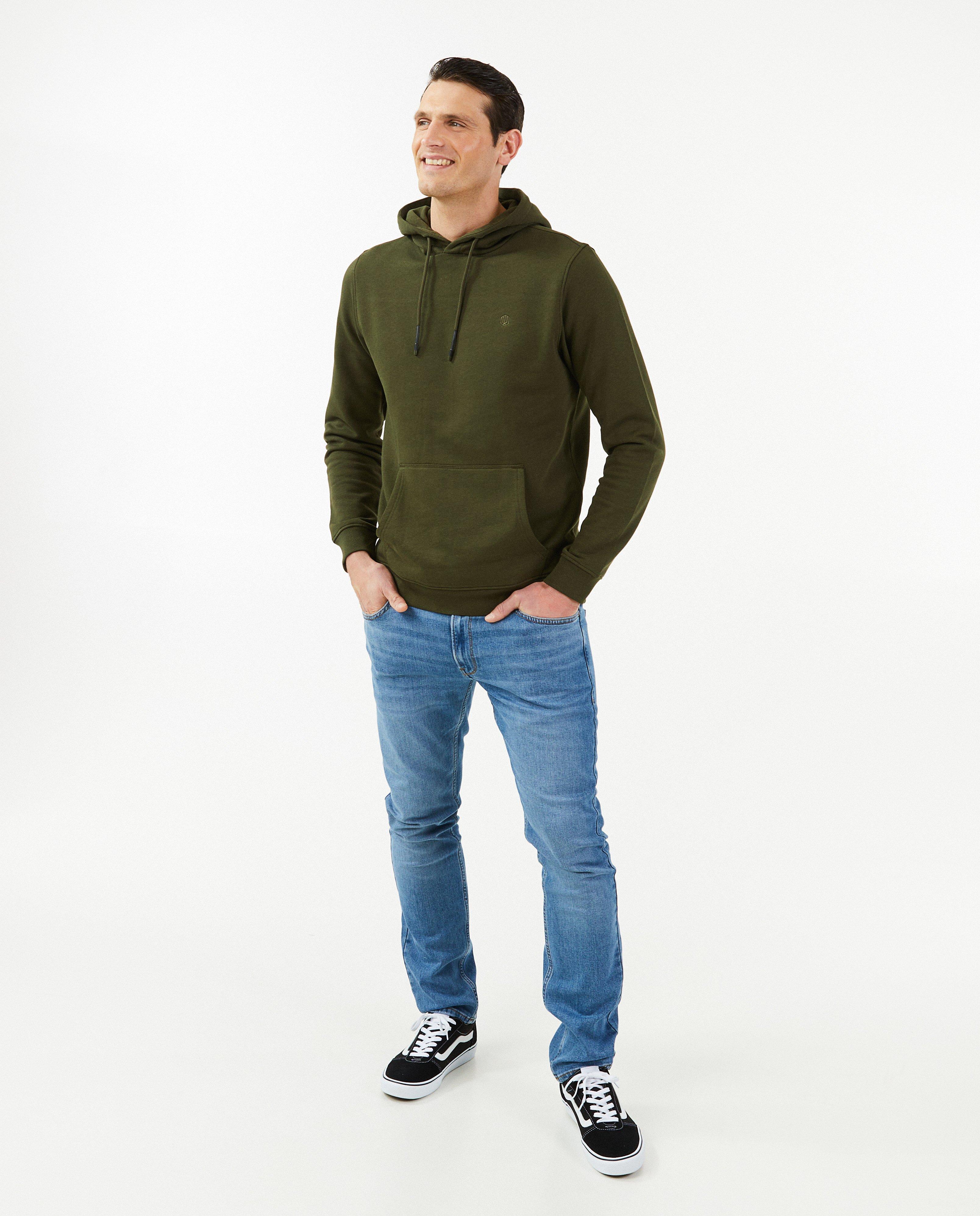 Hoodie vert foncé - Détails du produit - khaki - image numéro 1