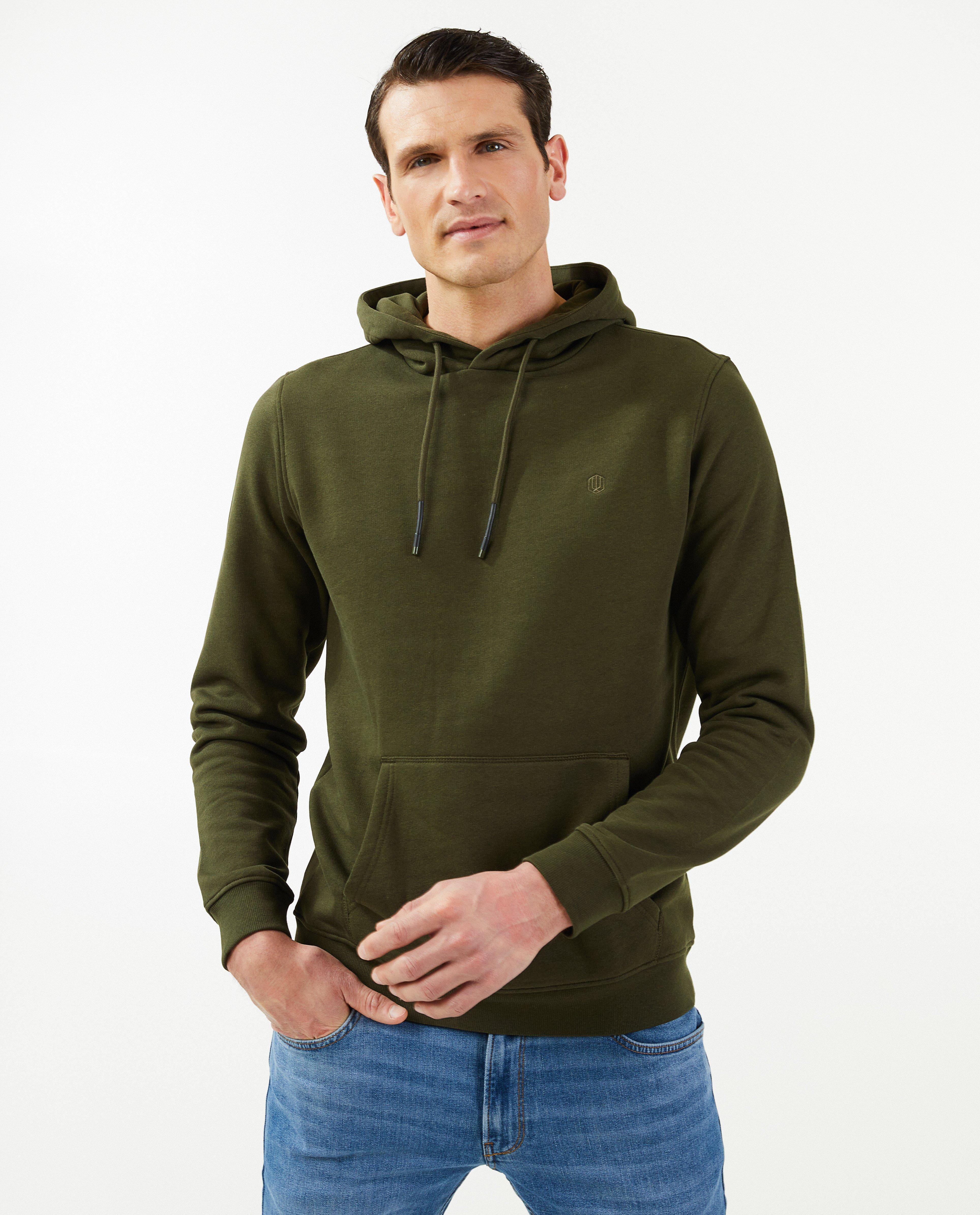 Sweaters - Donkergroene hoodie