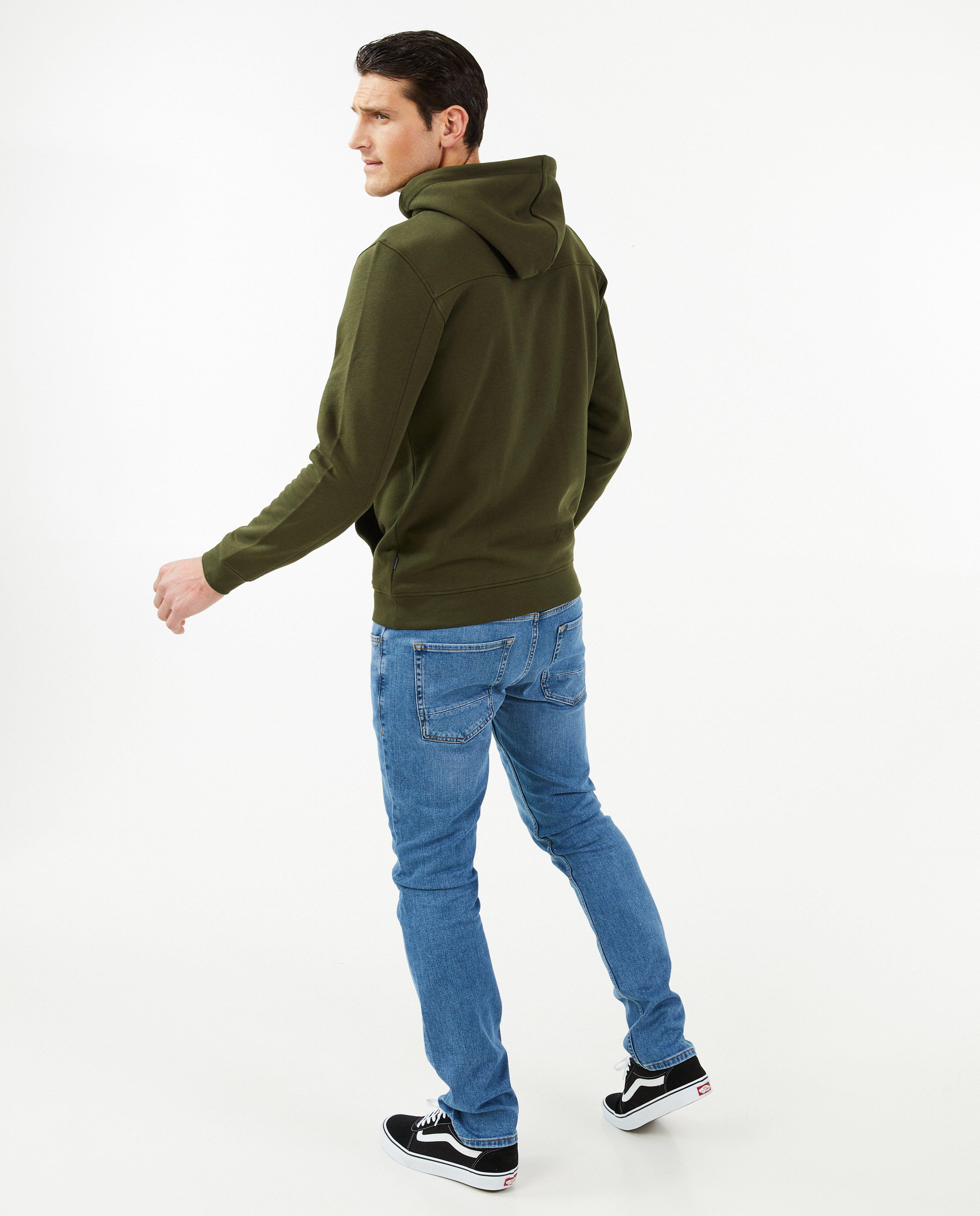 Sweaters - Donkergroene hoodie