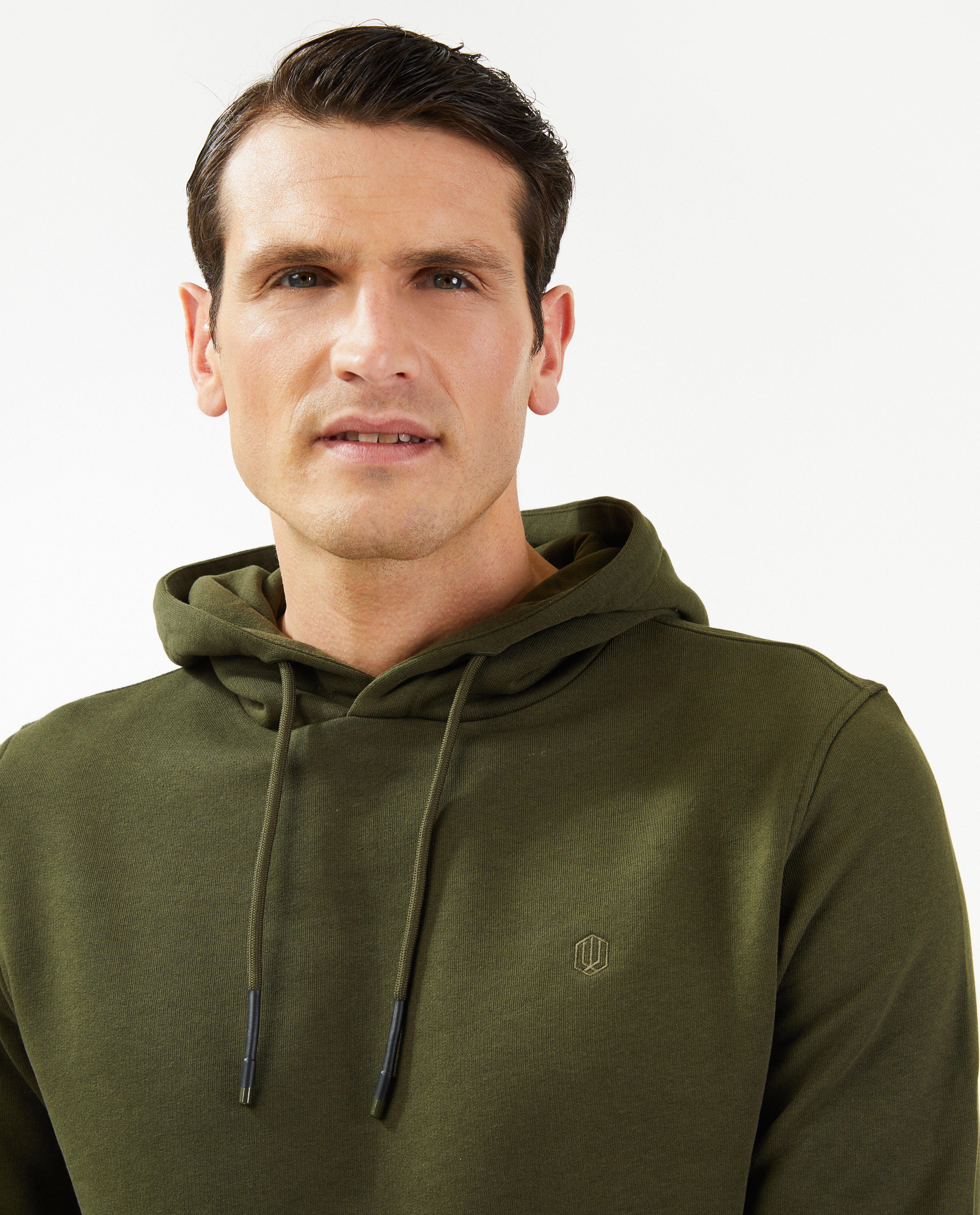 Sweaters - Donkergroene hoodie