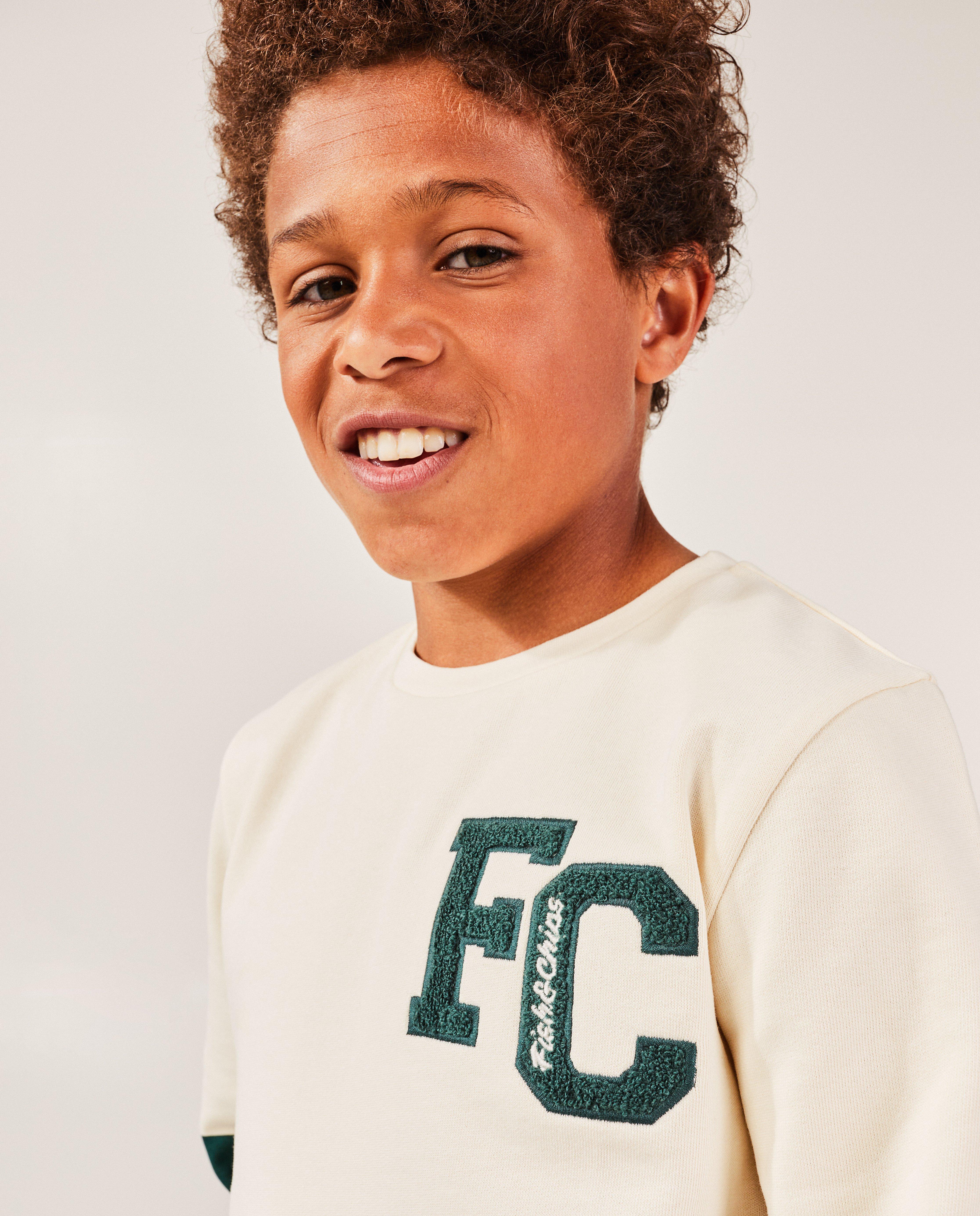 Sweaters - Beige sweater met opschrift