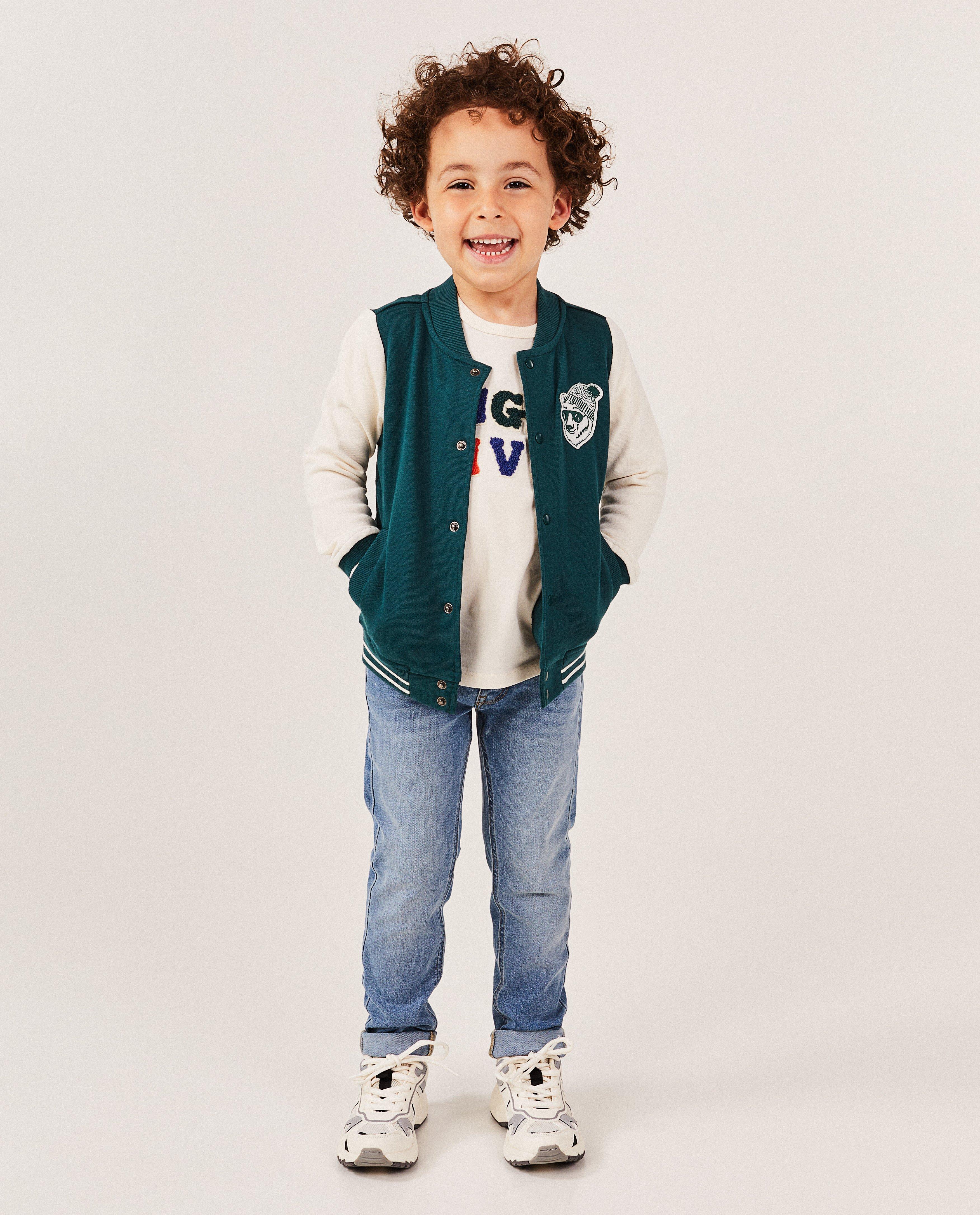 Groen baseball vest, 2-7 jaar - null - Kidz Nation