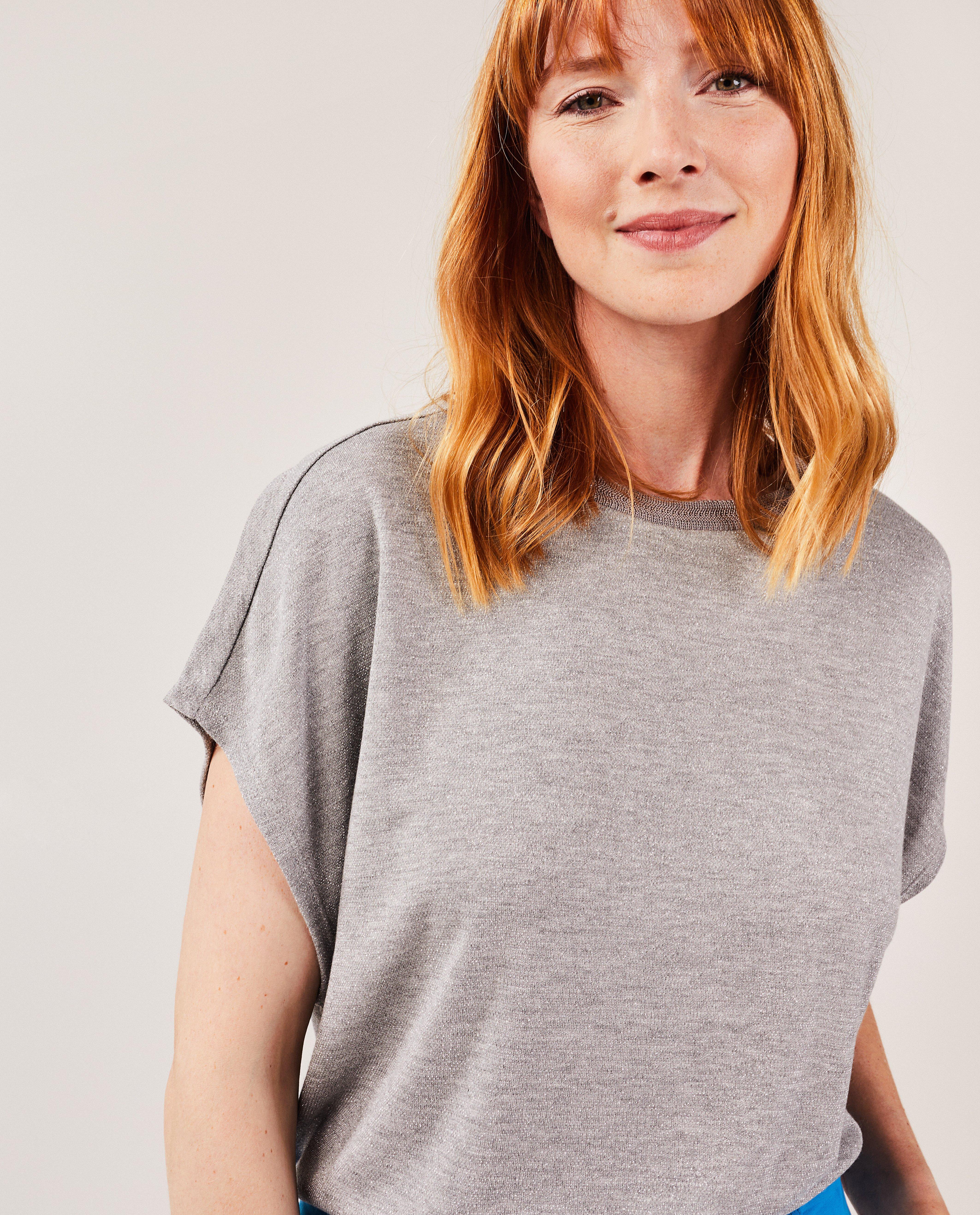 T-shirts - T-shirt avec fil métallisé