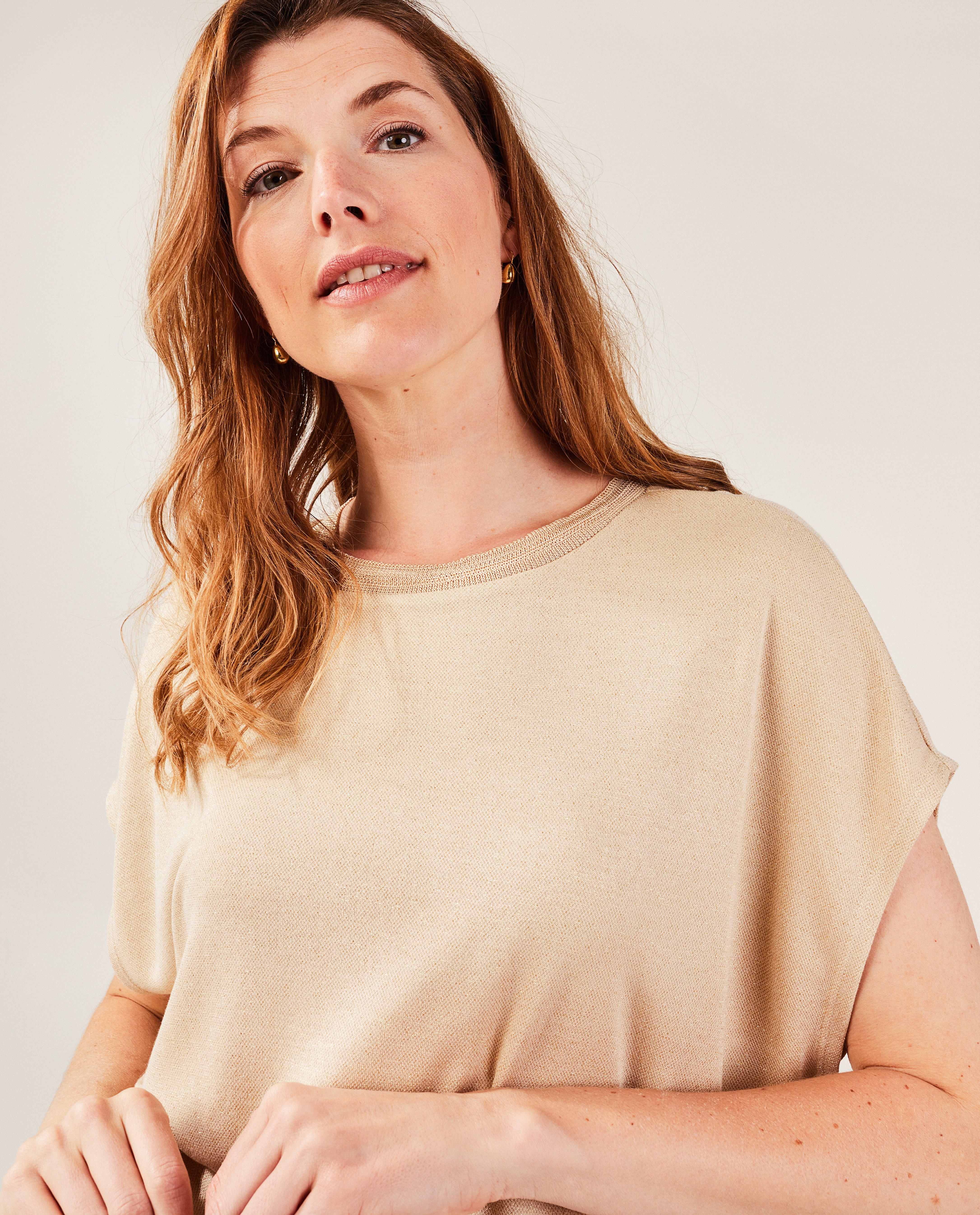 T-shirts - T-shirt avec fil métallisé