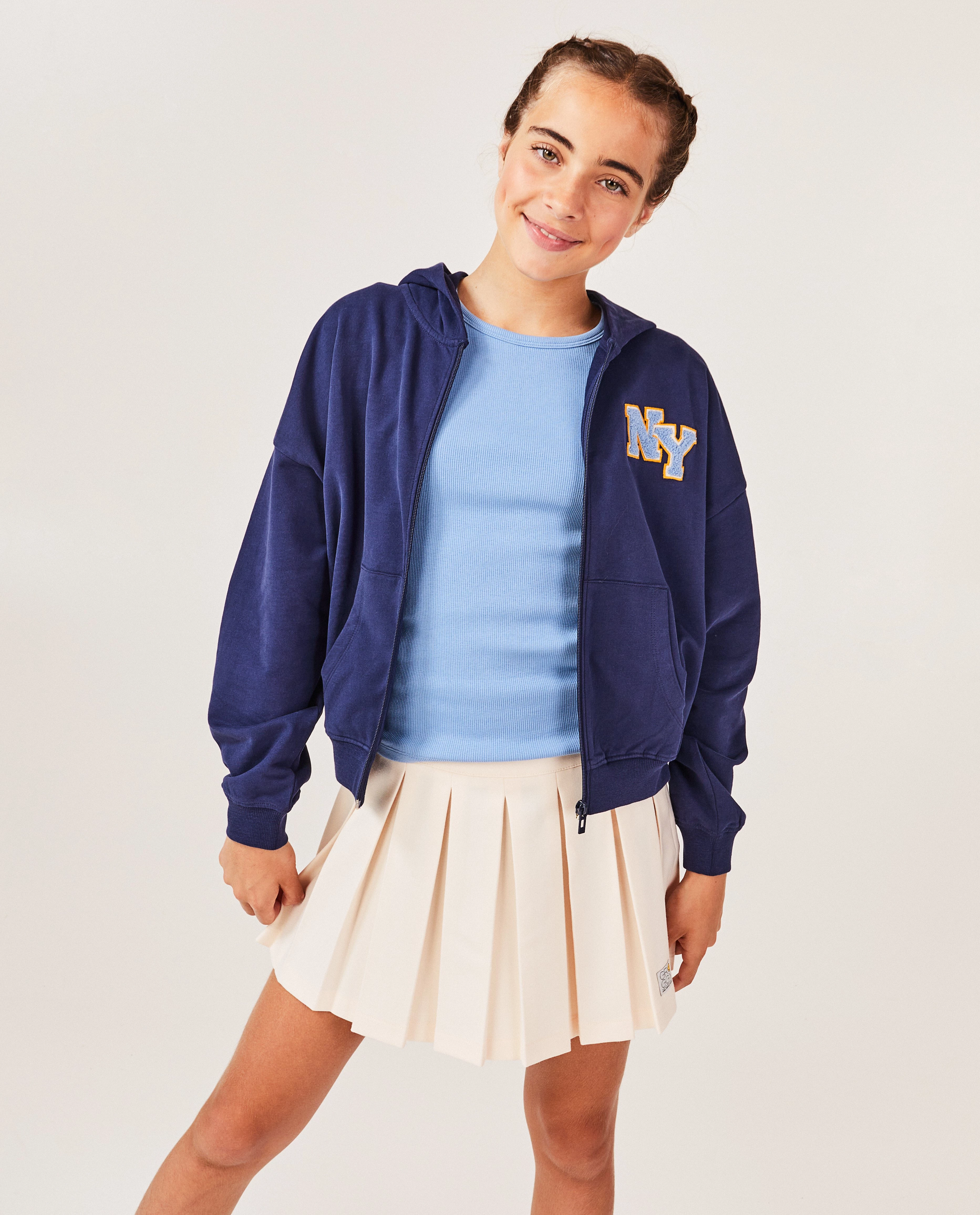 Sweatvest met bouclé-print