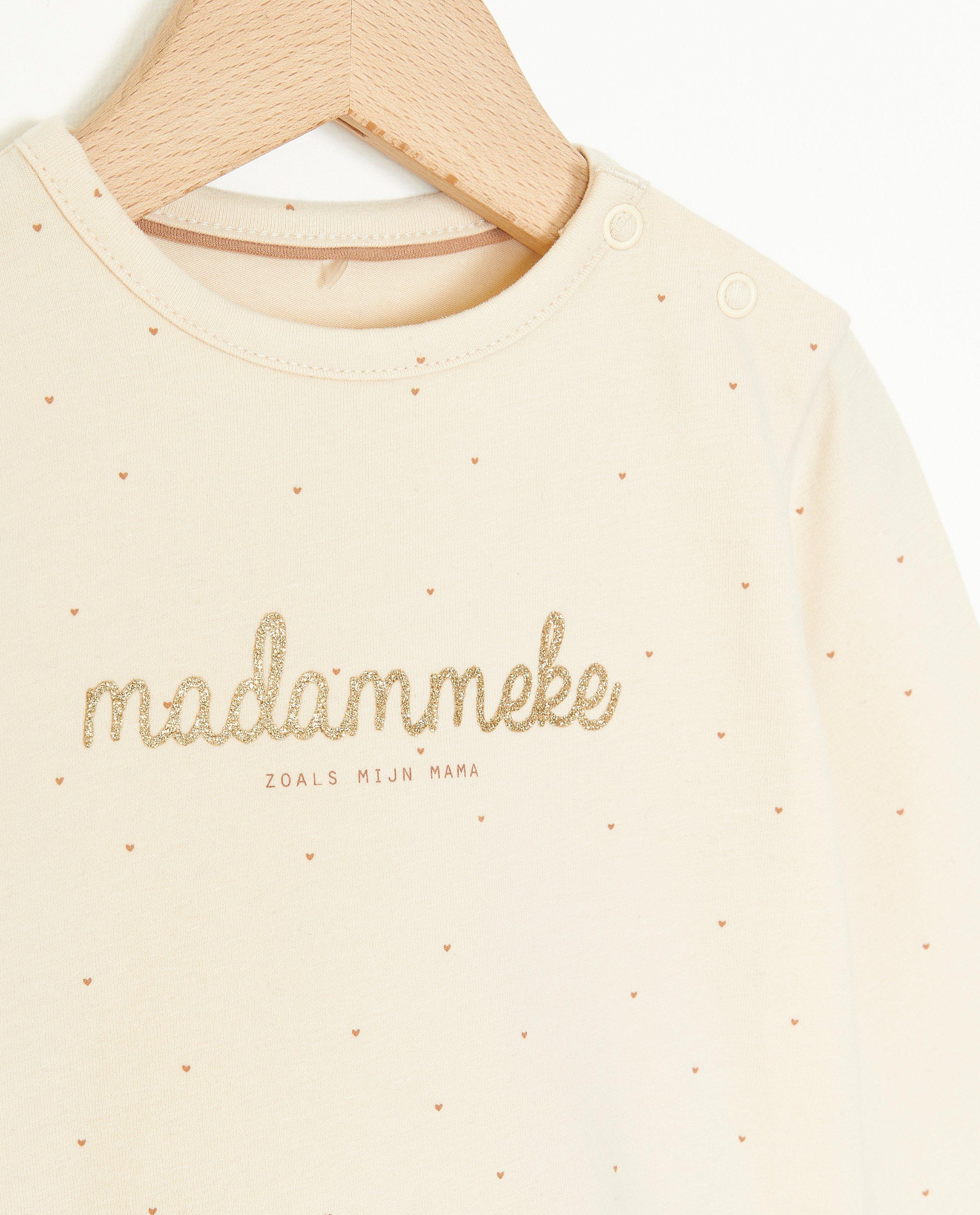 T-shirts - Beige longsleeve Madammeke