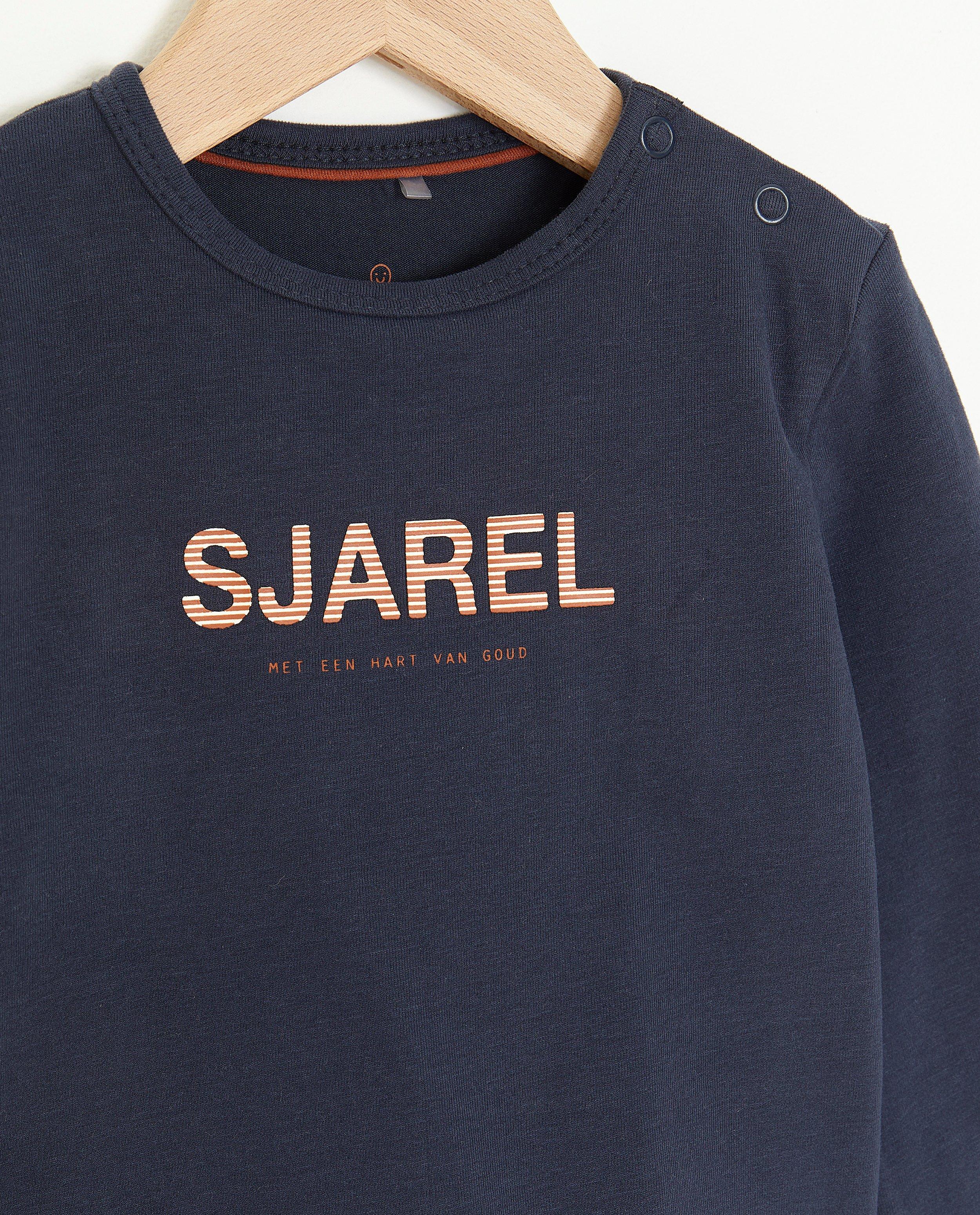 T-shirts - Donkerblauwe longsleeve Kapoen