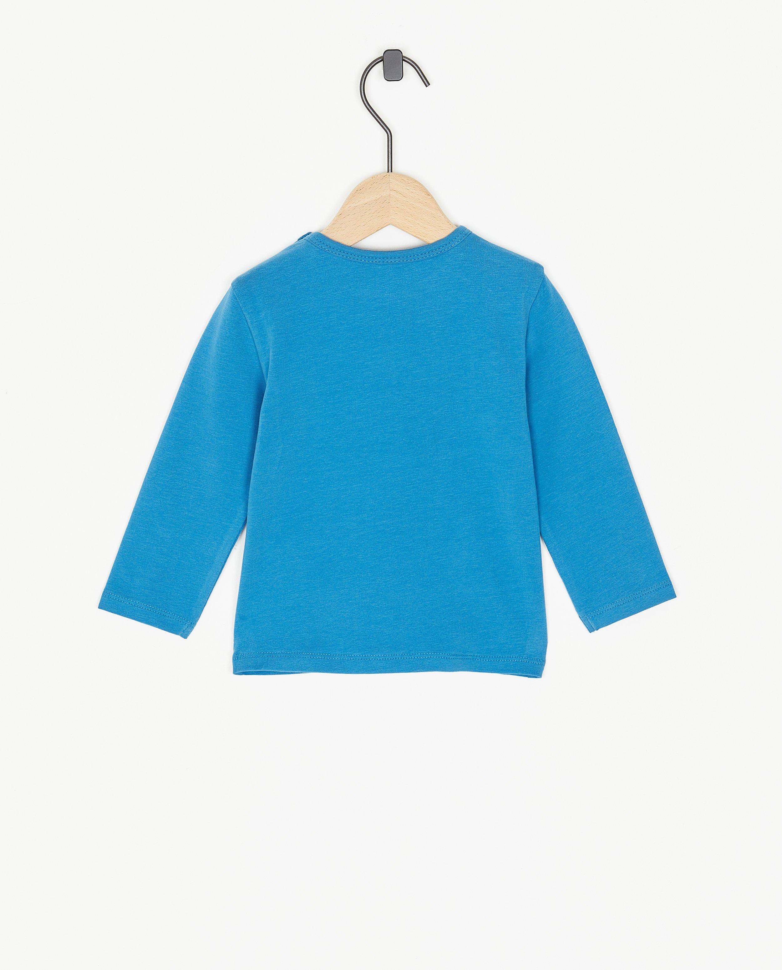 T-shirts - Donkerblauwe longsleeve Kapoen
