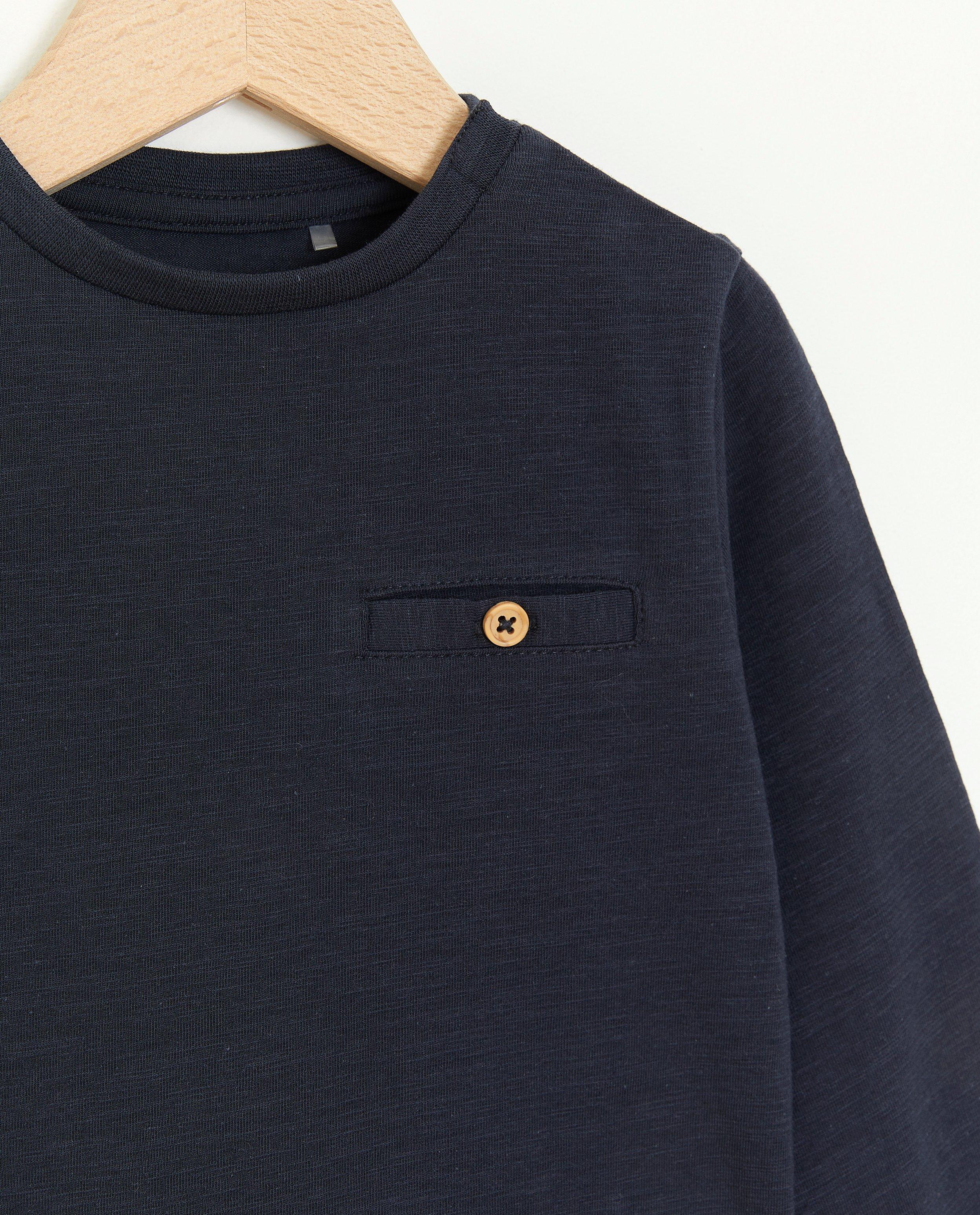 T-shirts - Donkerblauwe longsleeve
