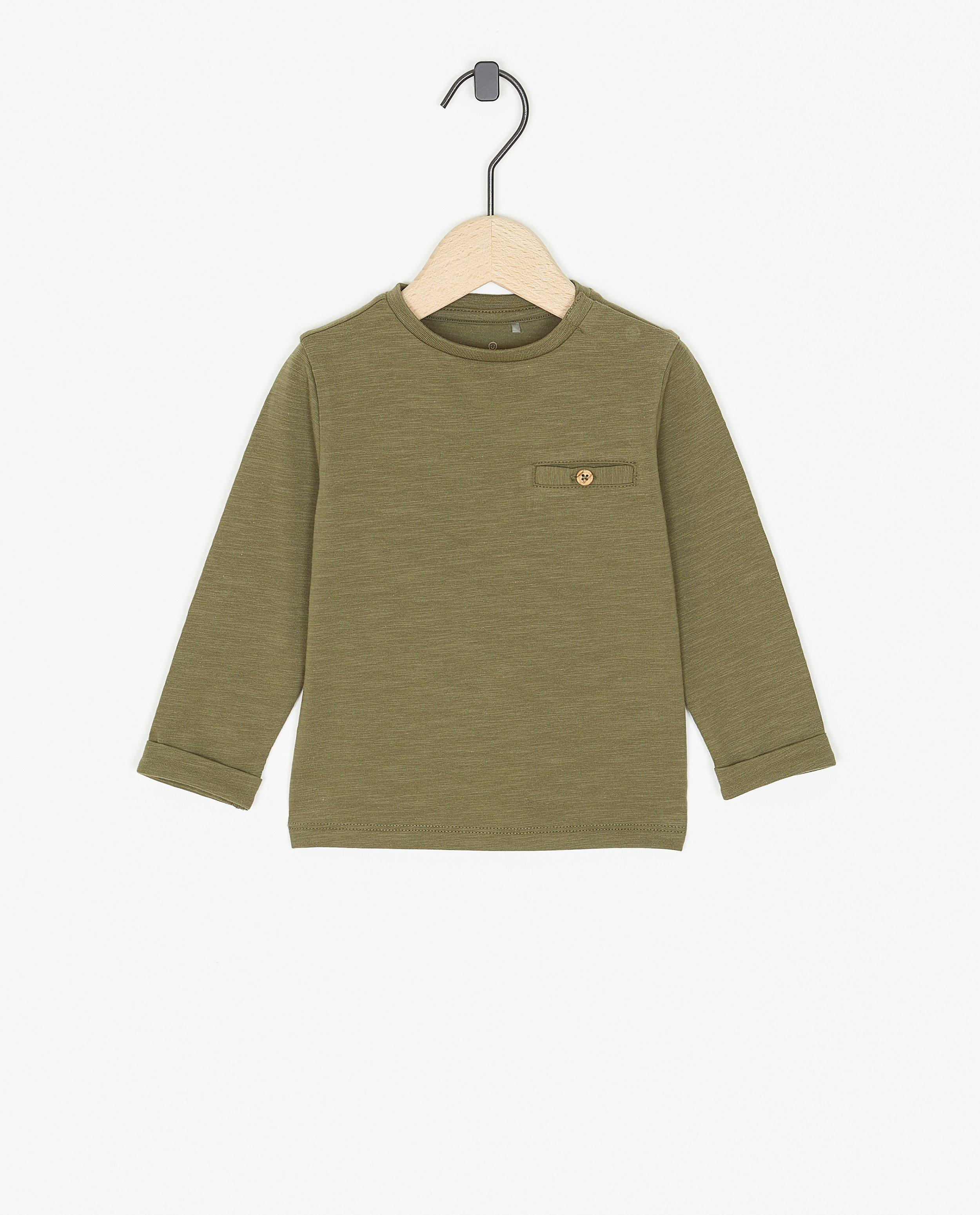 Donkergroene longsleeve - null - Cuddles and Smiles