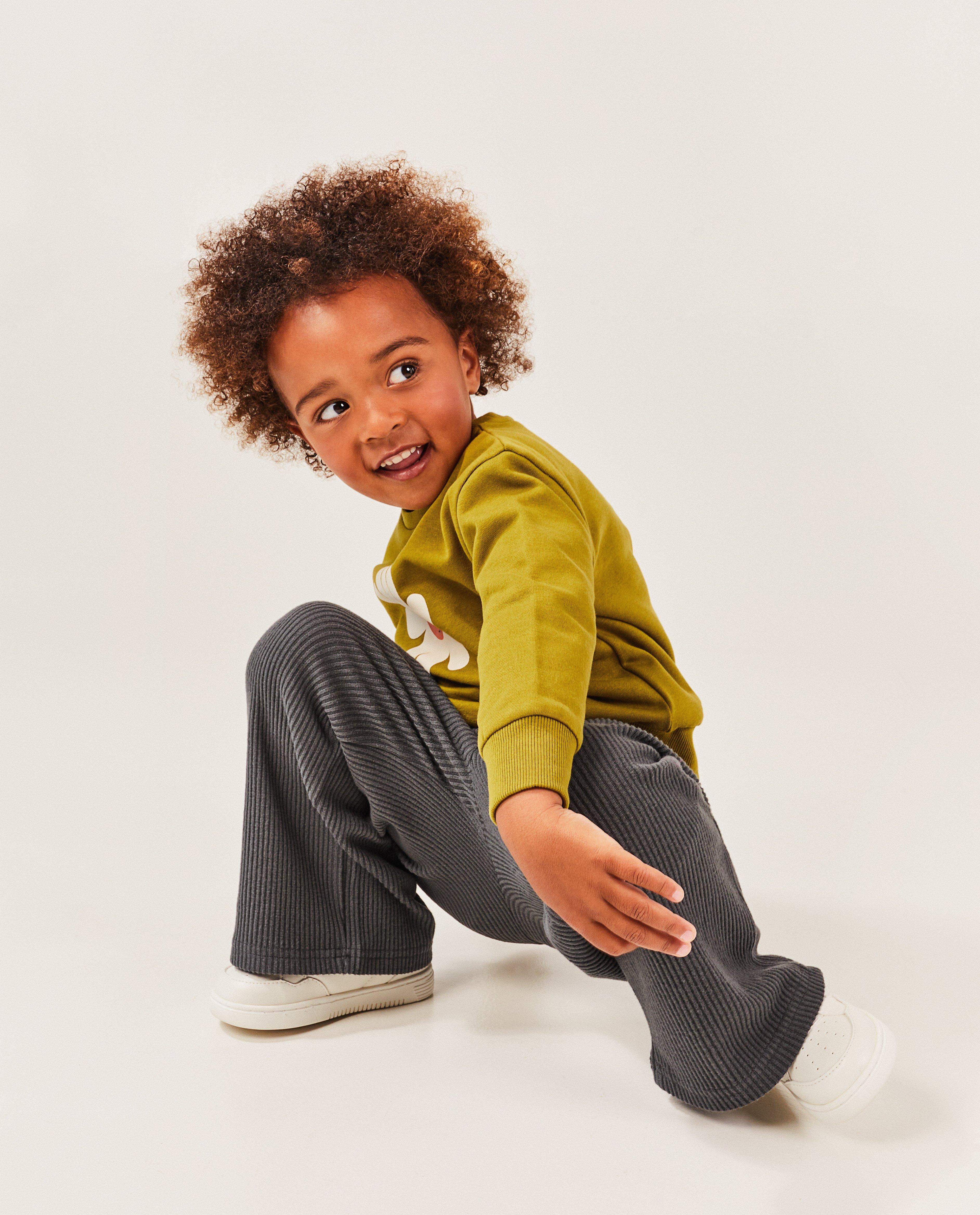 Pantalons - Pantalon côtelé, coupe jupe-culotte