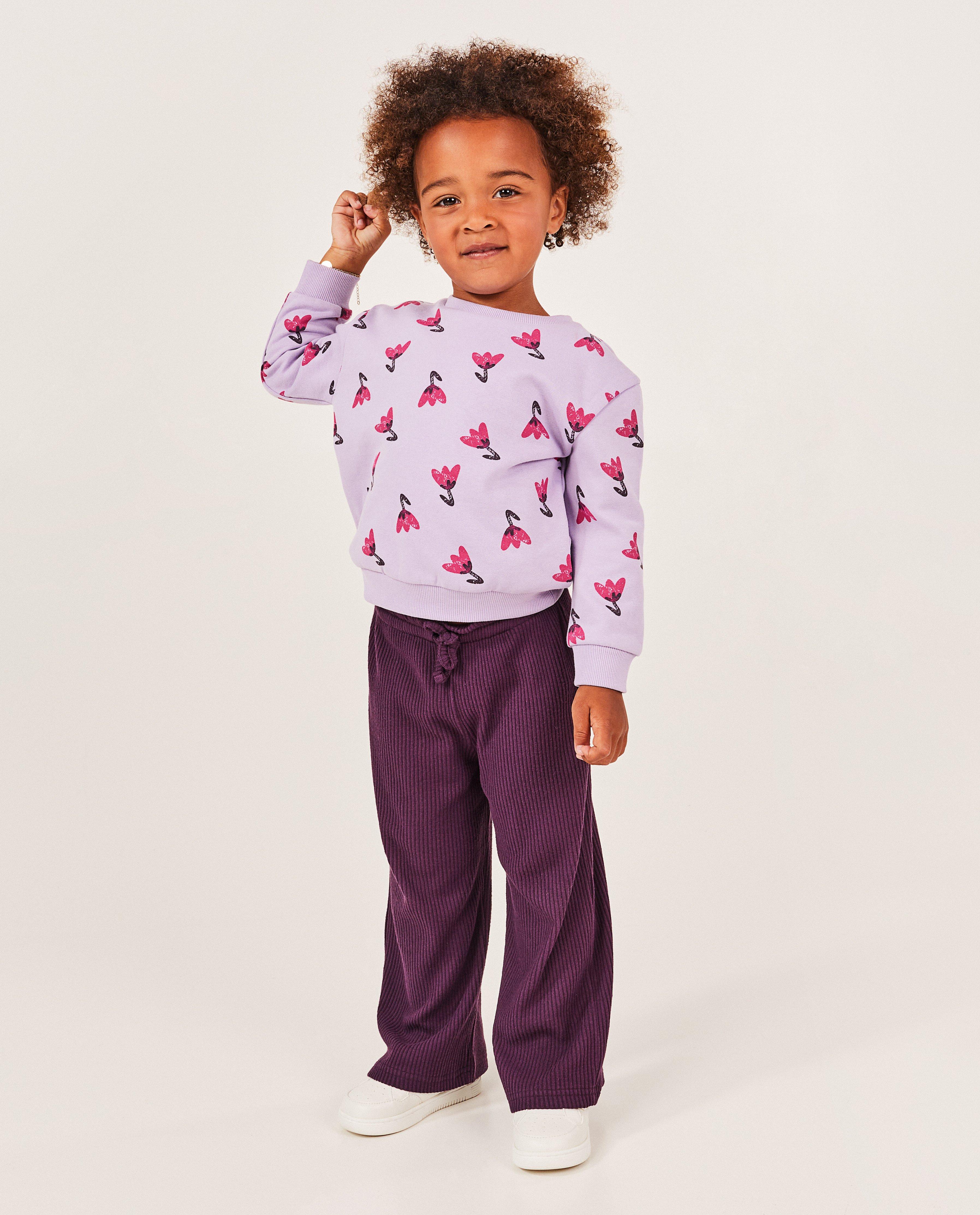 Pantalons - Pantalon côtelé, coupe jupe-culotte