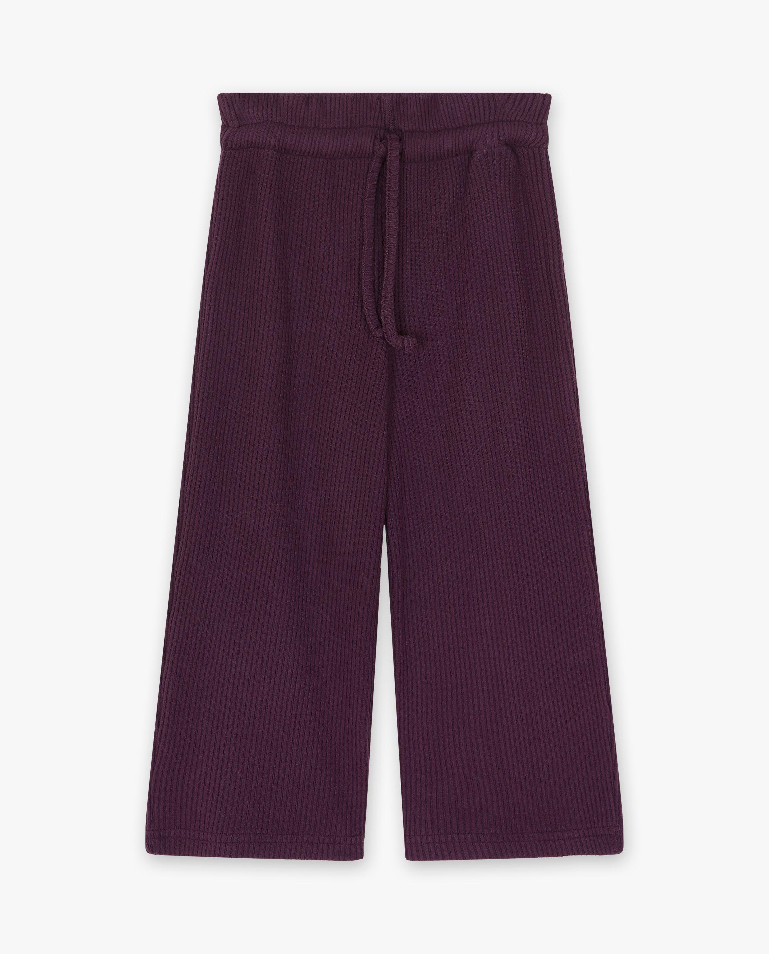 Pantalons - Pantalon côtelé, coupe jupe-culotte