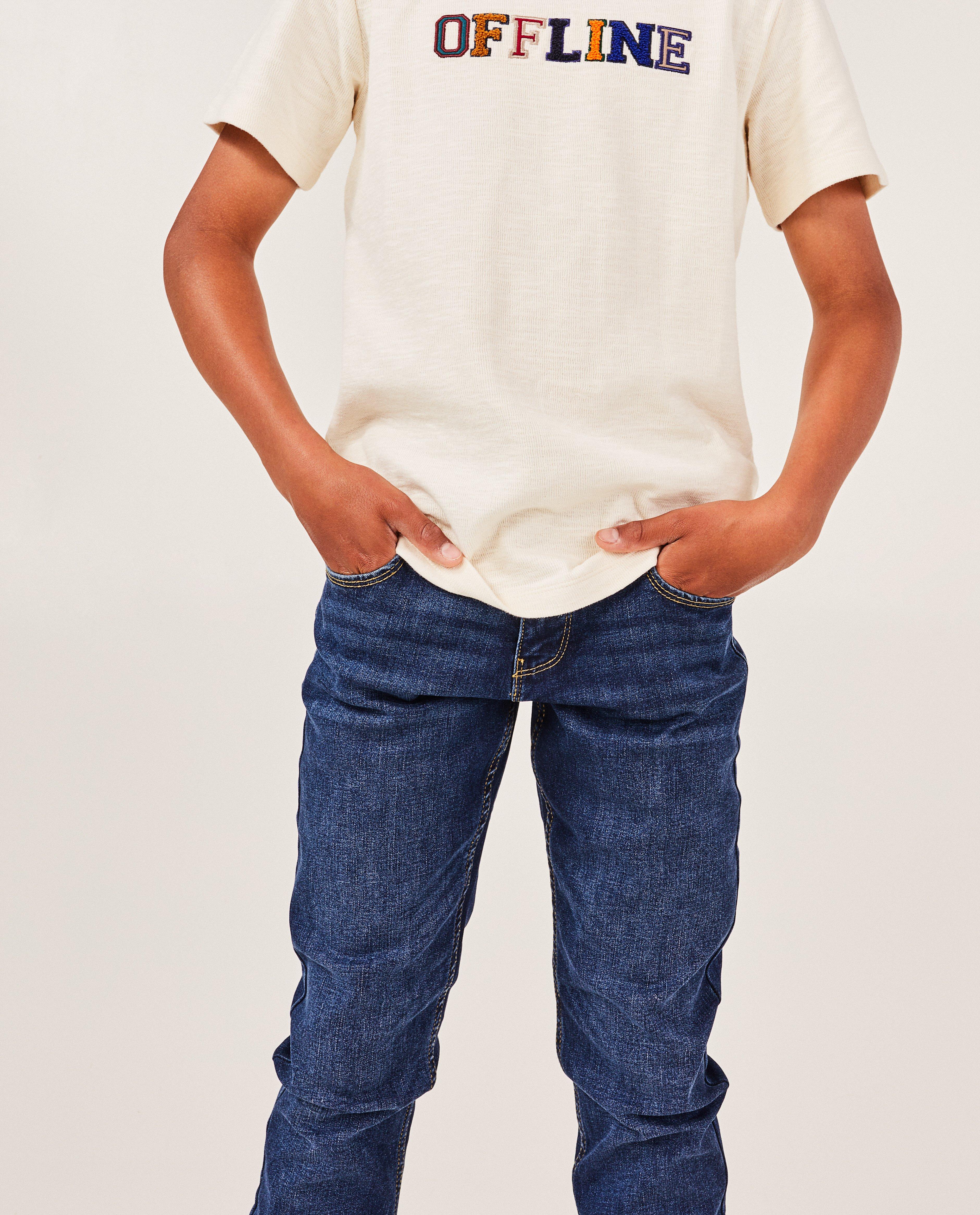 Jeans - Blauwe jeans, slim fit