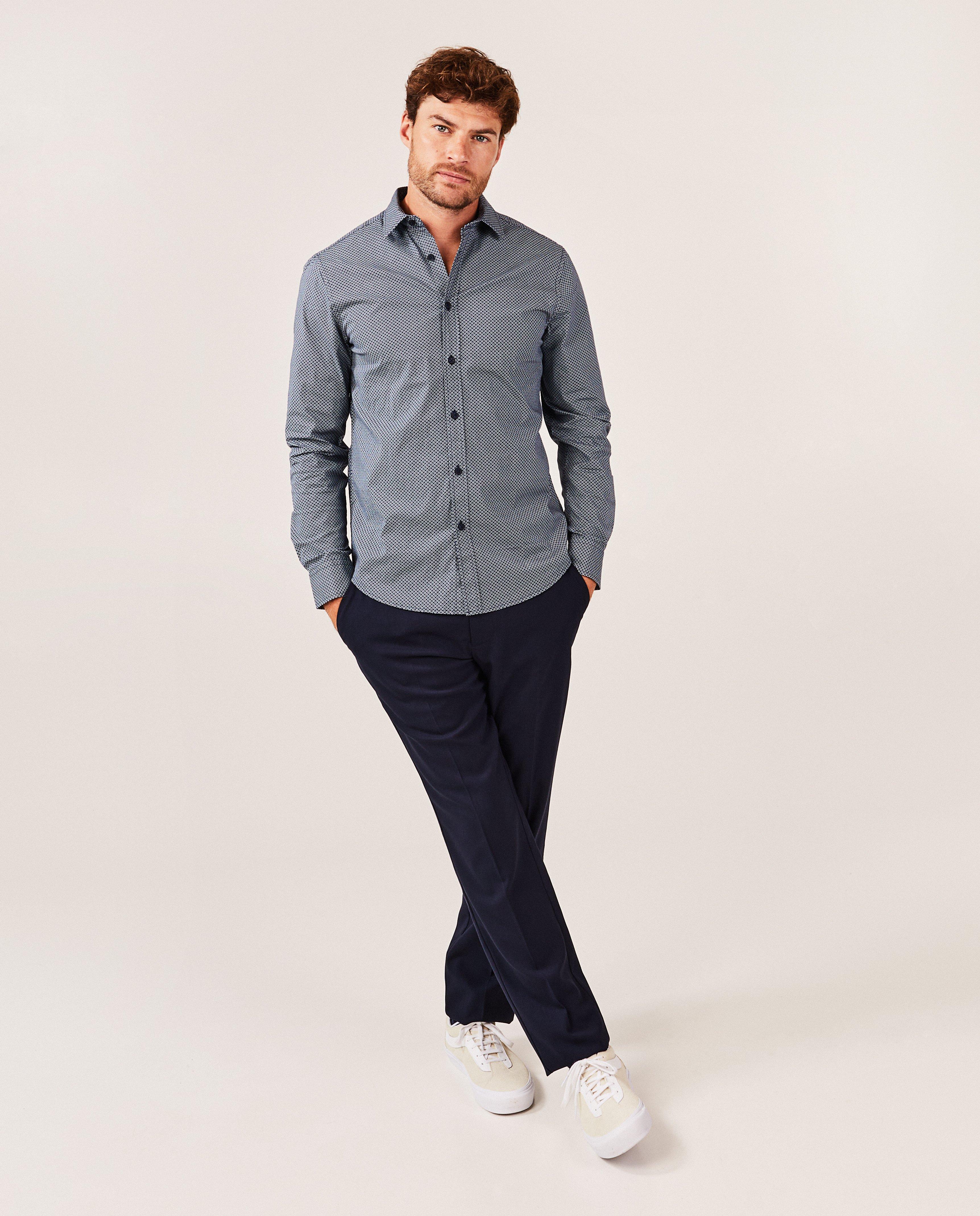 Hemd met print, slim fit - null - Iveo