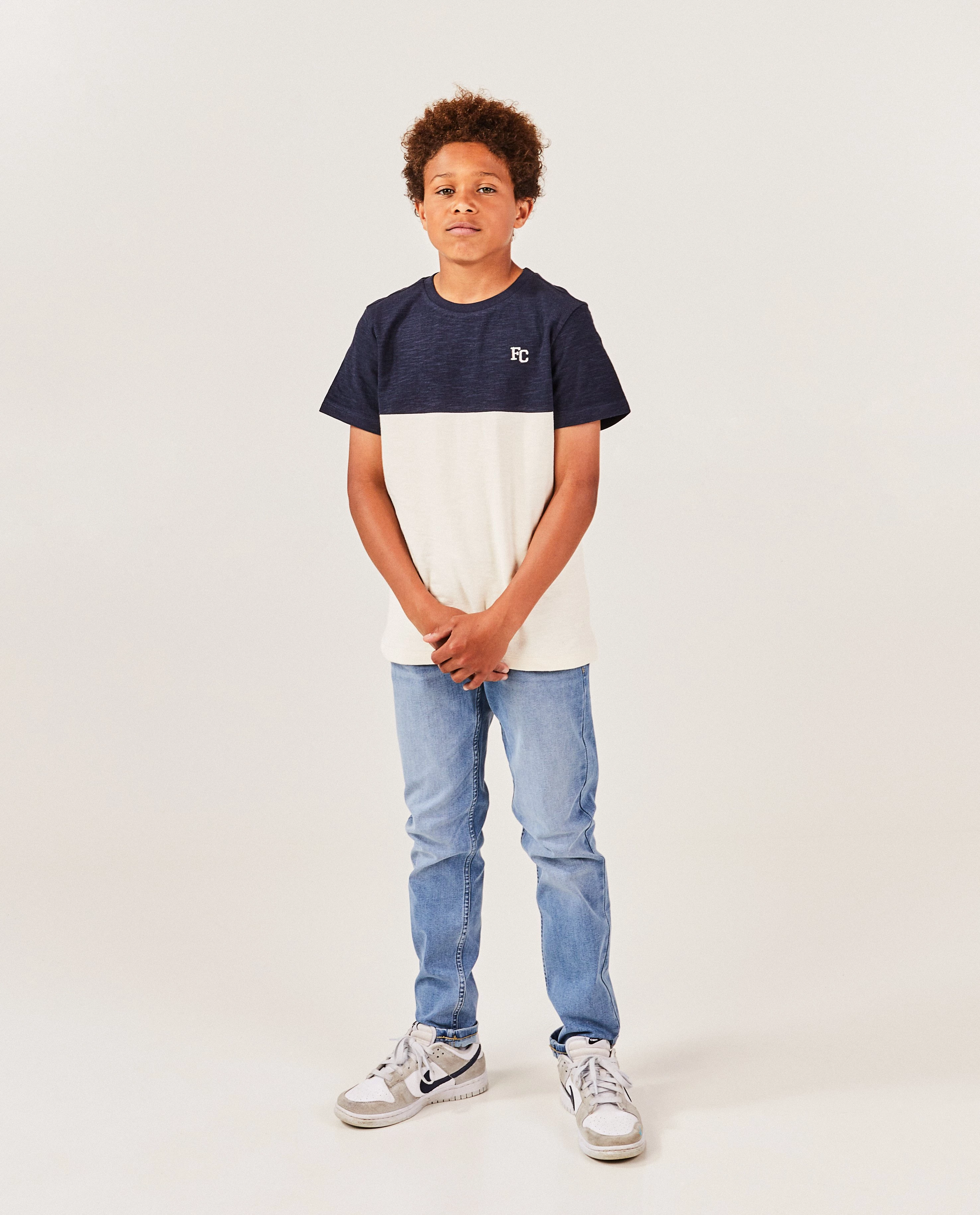 Blauwe jeans, straight fit