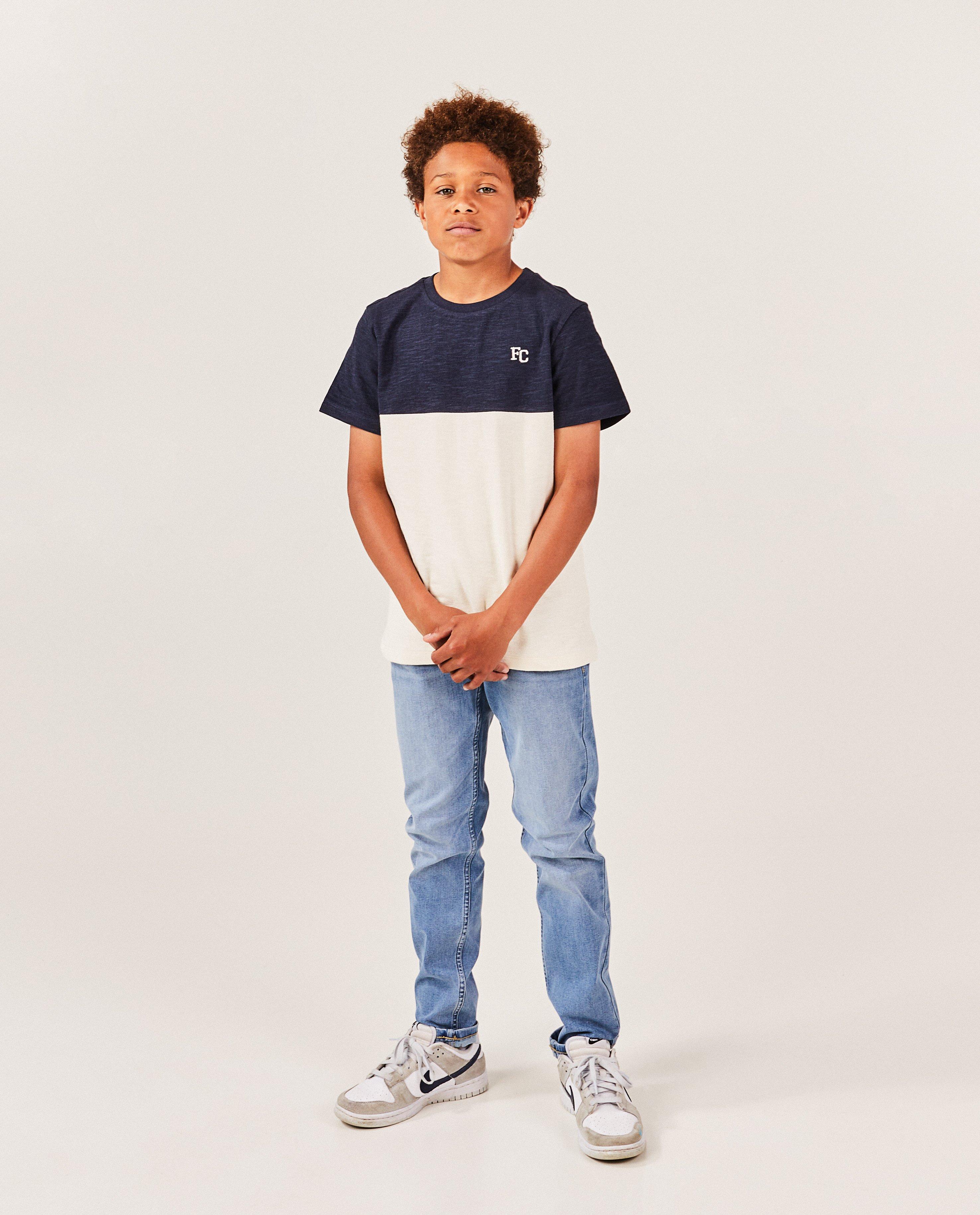 Blauwe jeans, straight fit - null - Fish & Chips