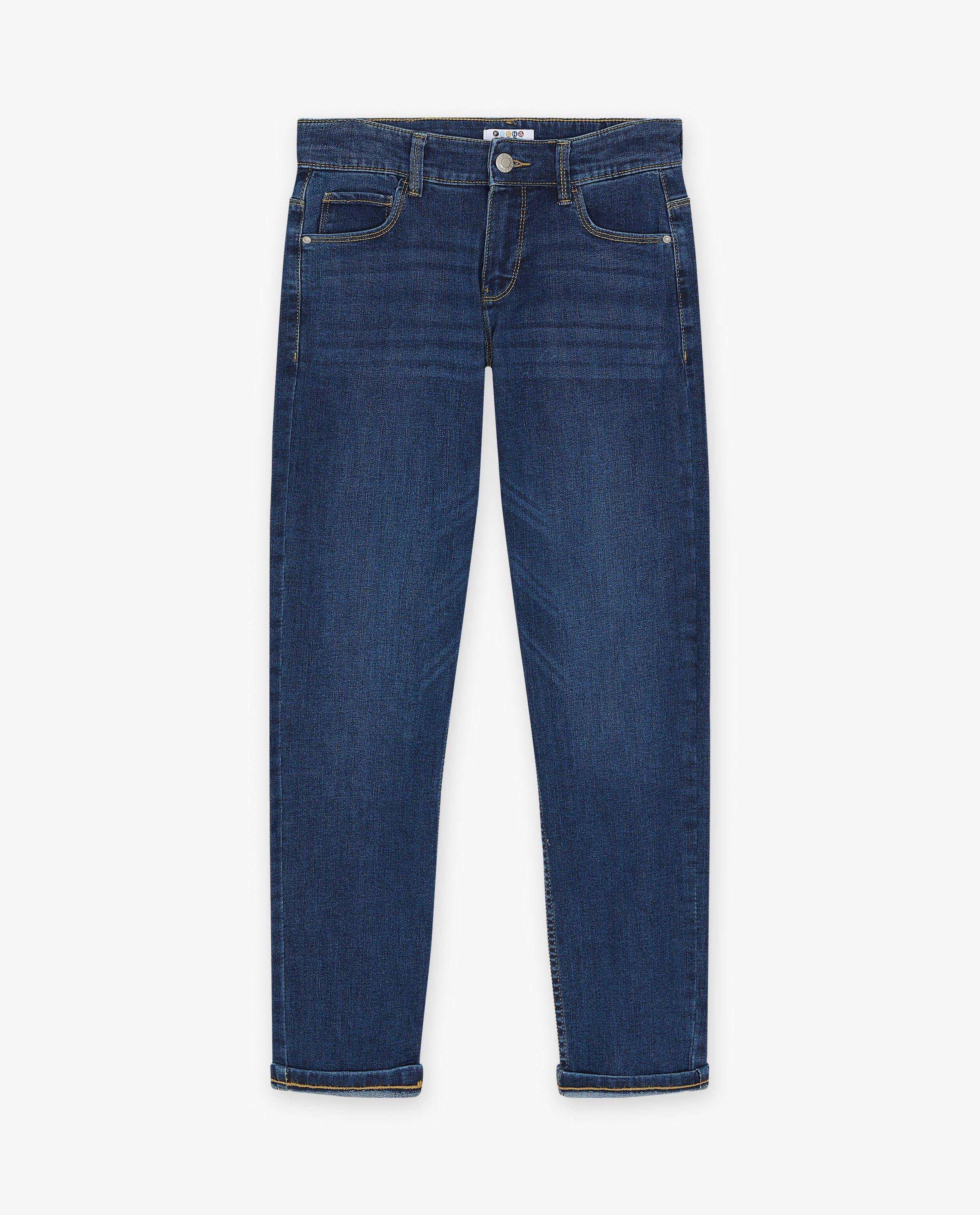 Donkerblauwe jeans, straight fit - null - Fish & Chips