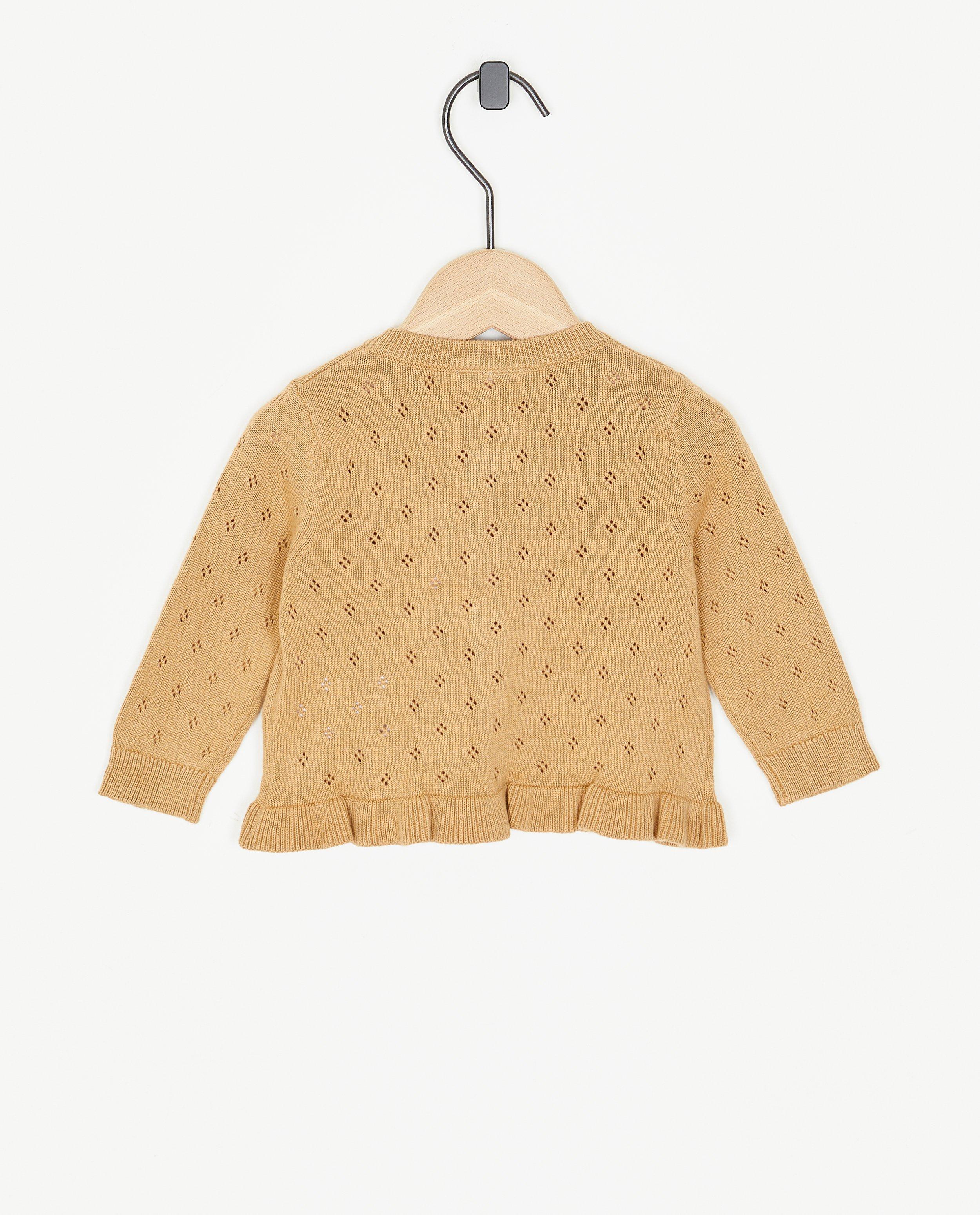 Cardigans - Cardigan brun ajouré