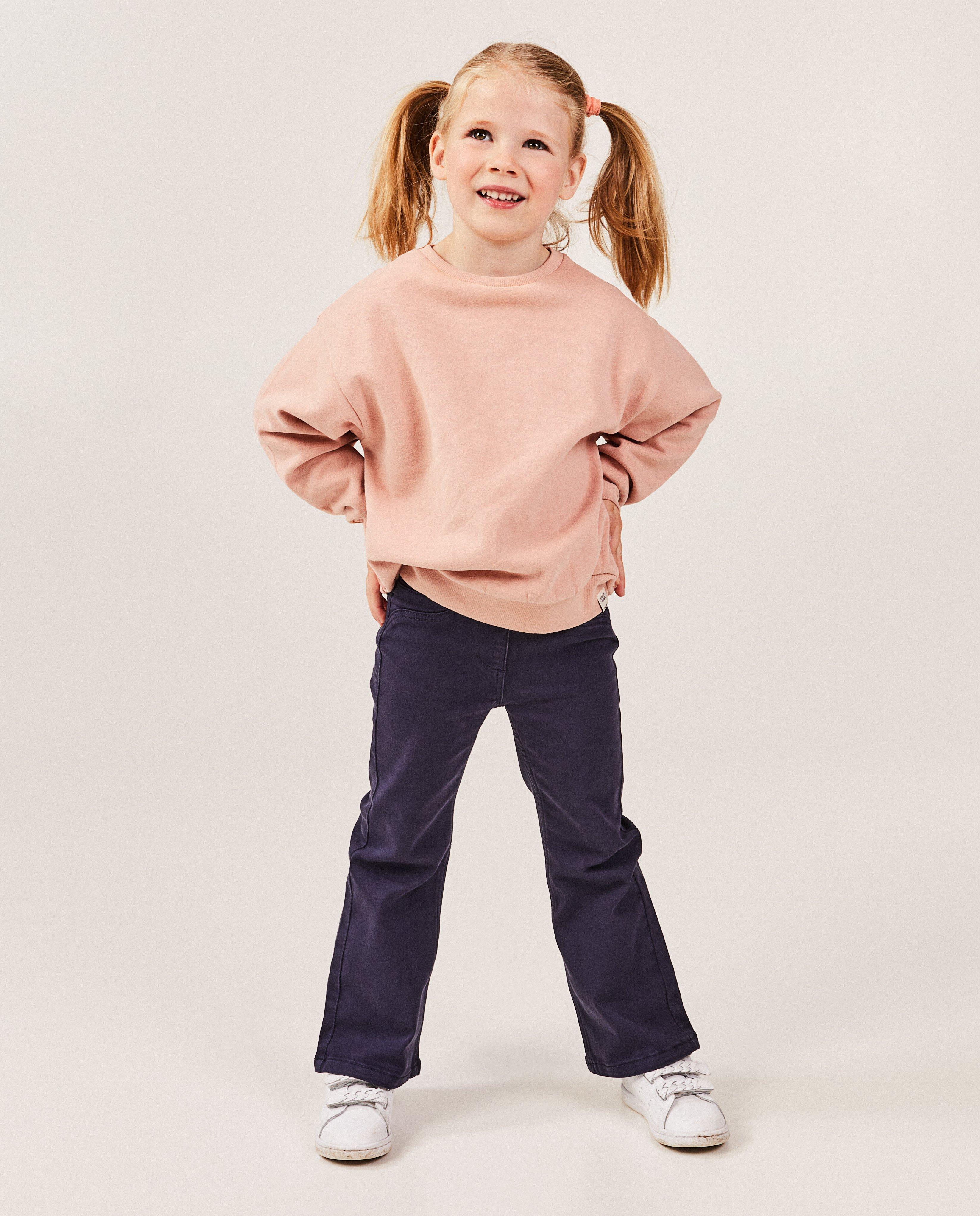 Donkerblauwe broek, flared fit - Product Detail - donkerblauw - afbeelding nummer 2