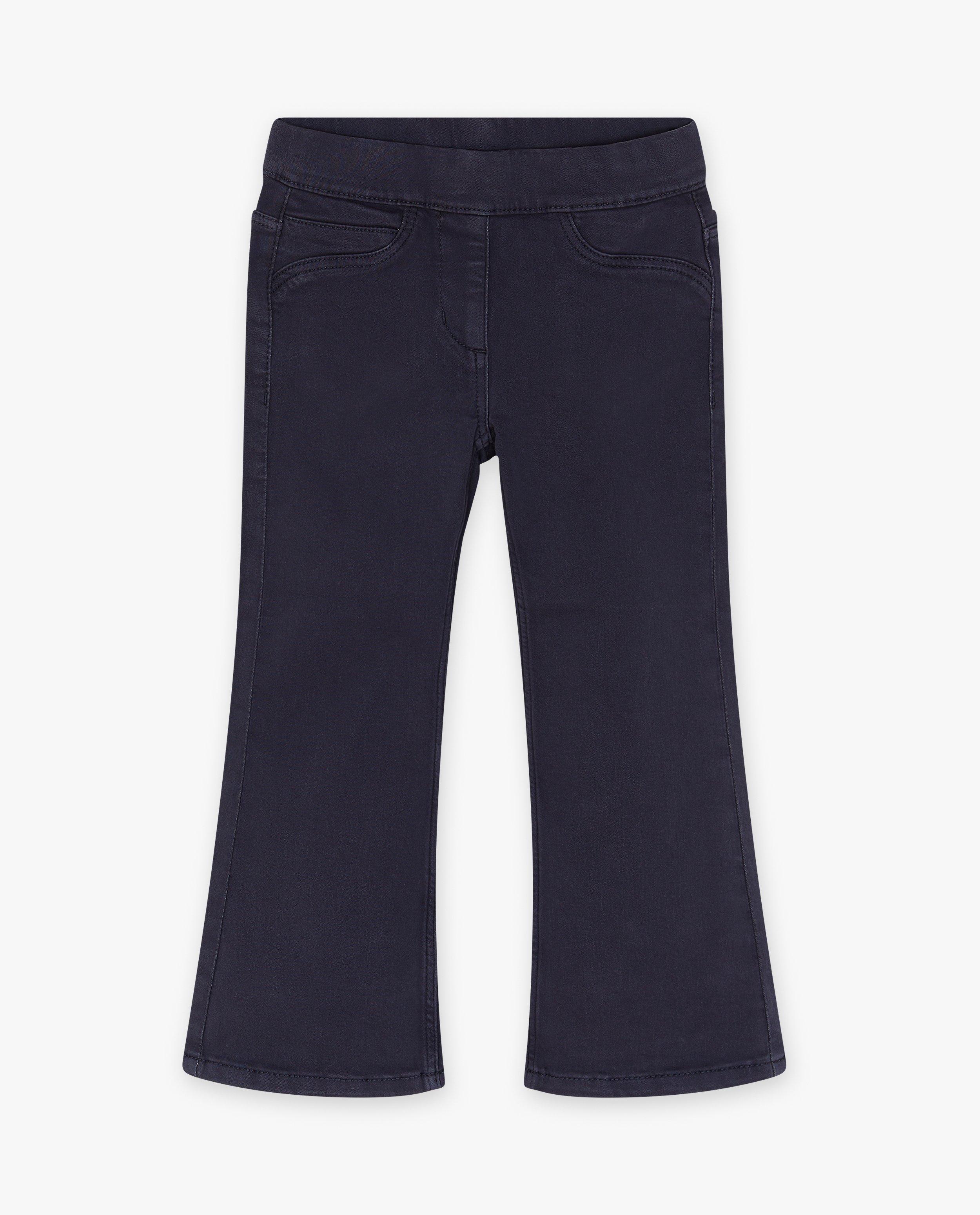 Donkerblauwe broek, flared fit - Product Detail - donkerblauw - afbeelding nummer 3