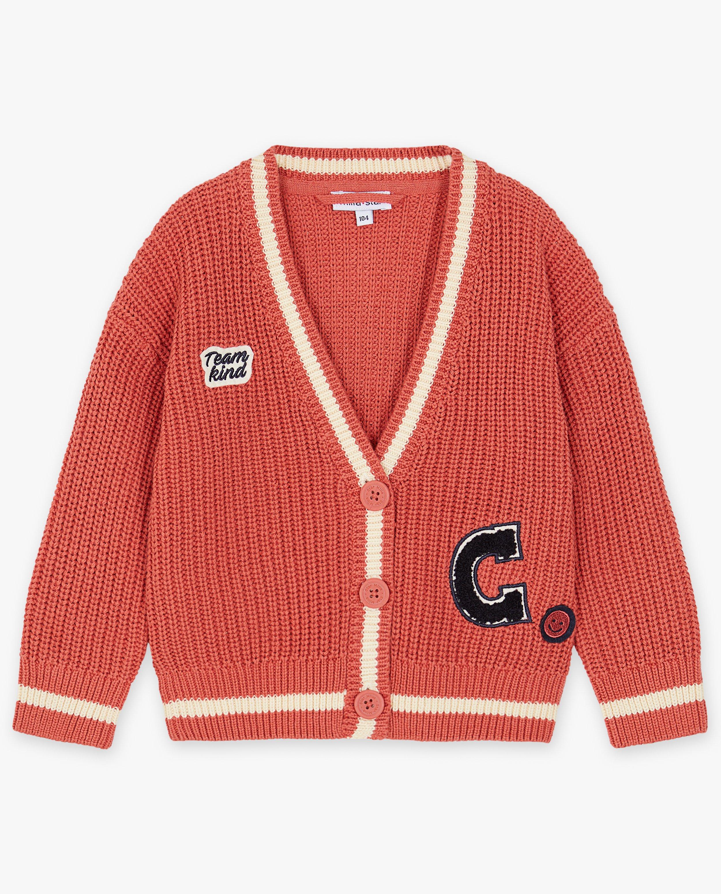 Cardigan - Gebreide cardigan met patches