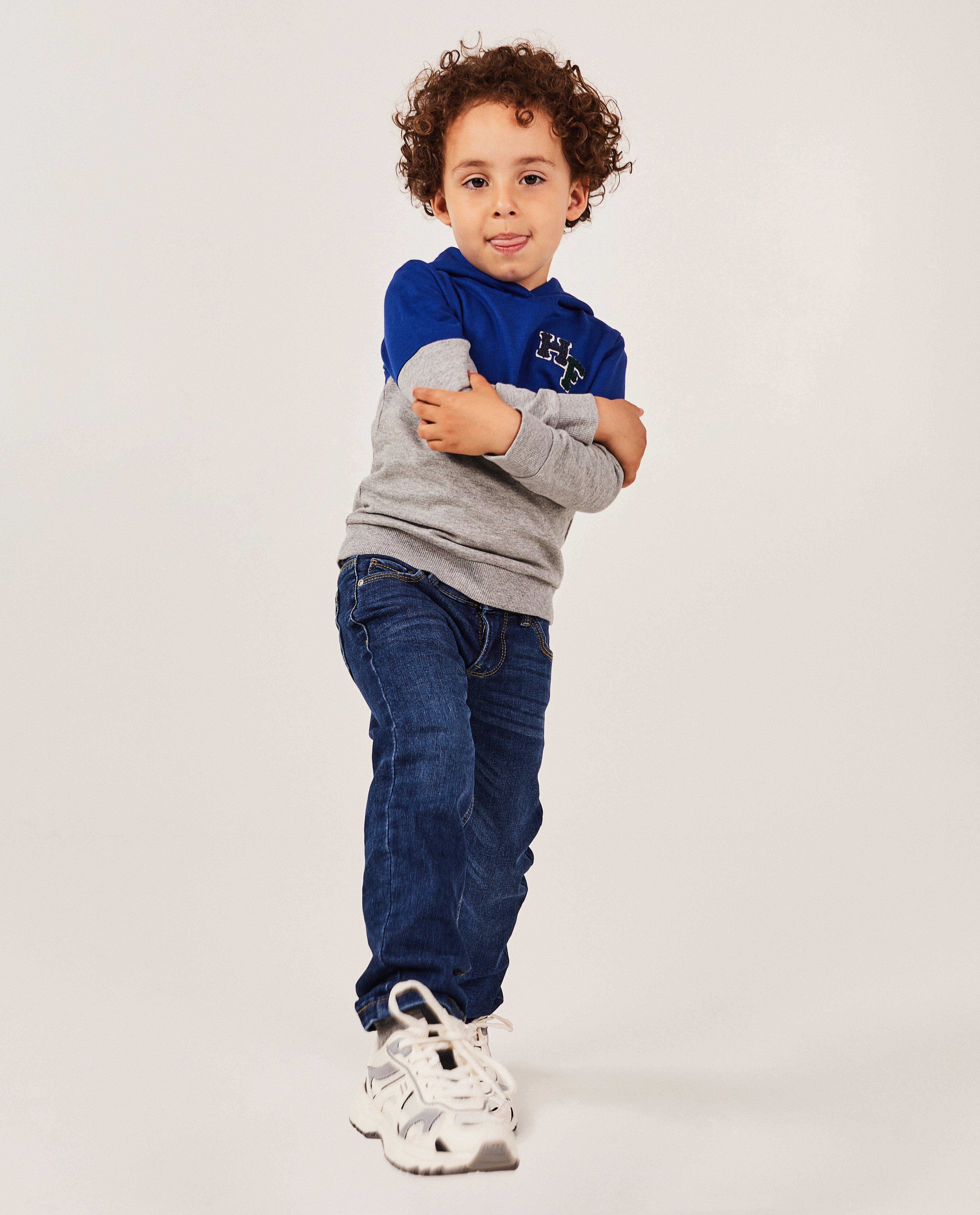 Donkerblauwe jeans, slim fit - null - Kidz Nation