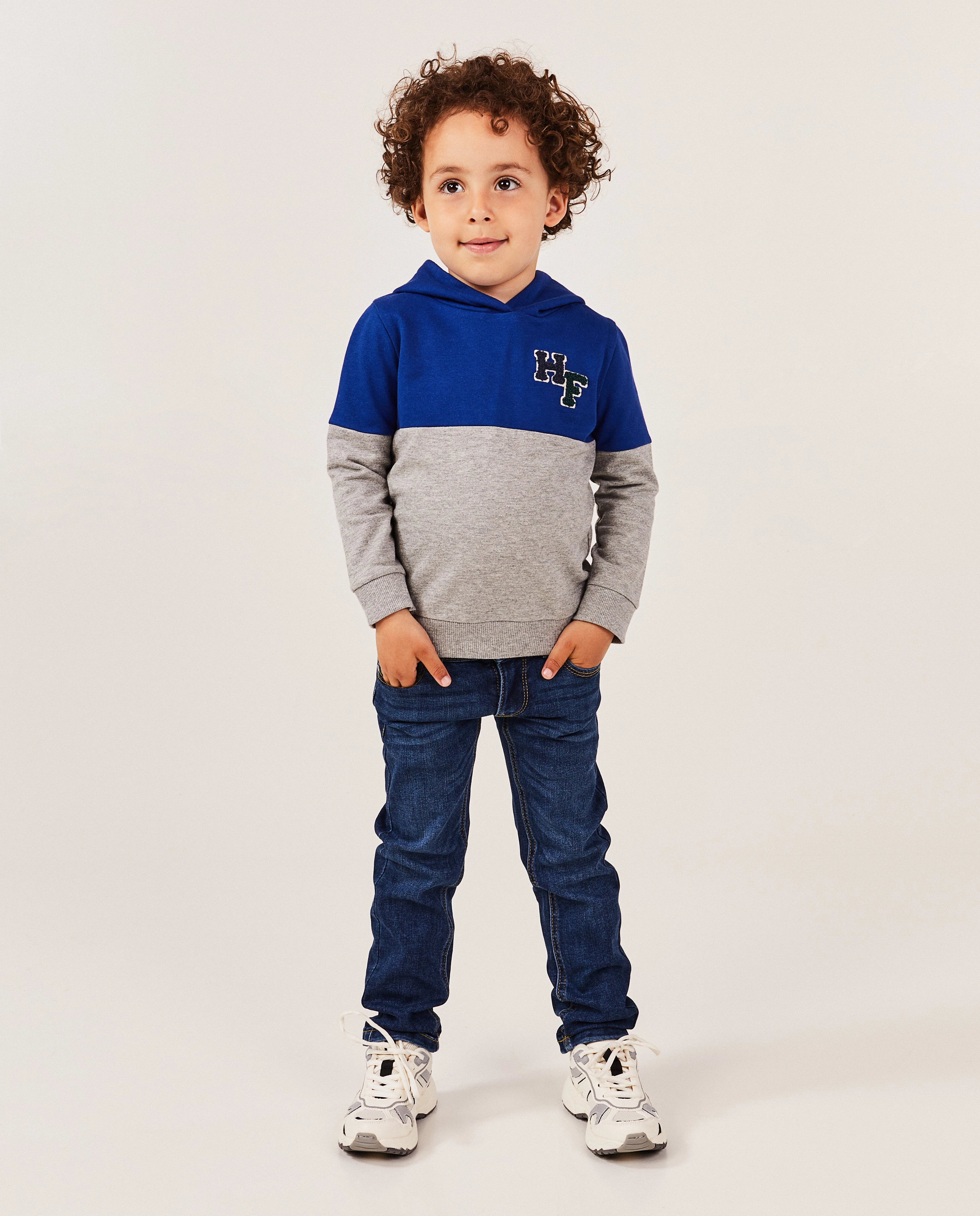 Donkerblauwe jeans, slim fit