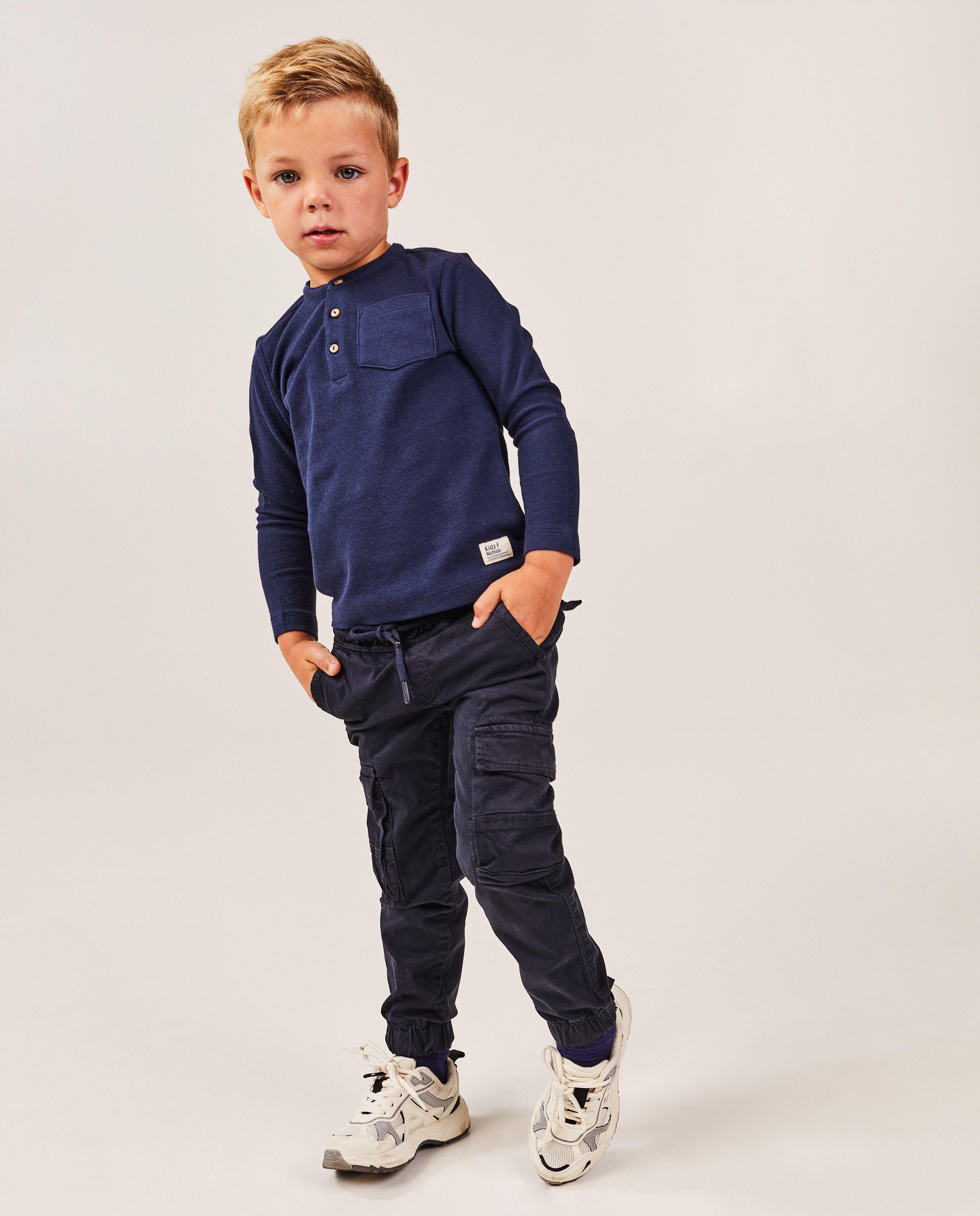 Pantalons - Pantalon brun clair, coupe cargo, 2-7 ans
