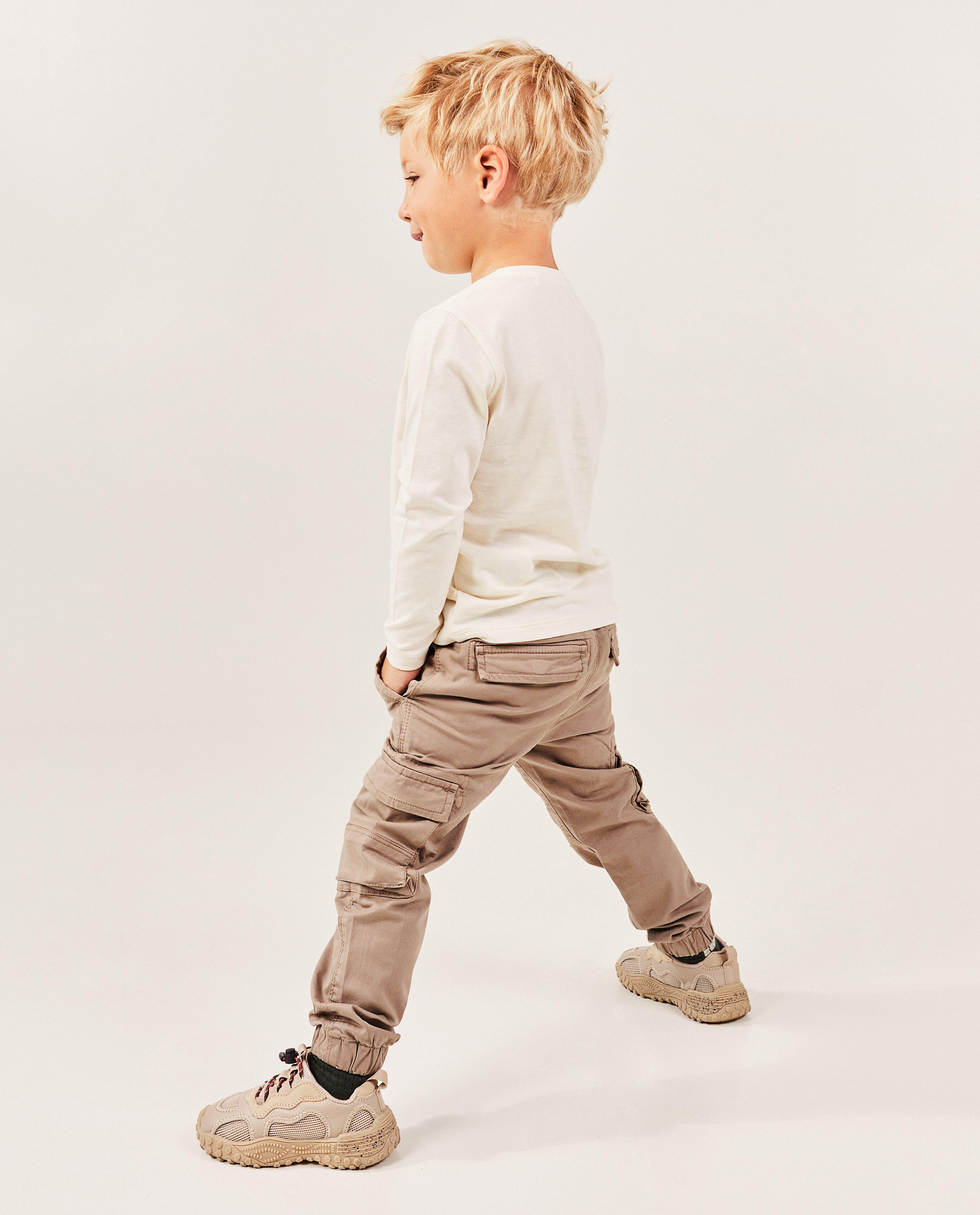 Pantalon brun clair, coupe cargo, 2-7 ans - null - Kidz Nation