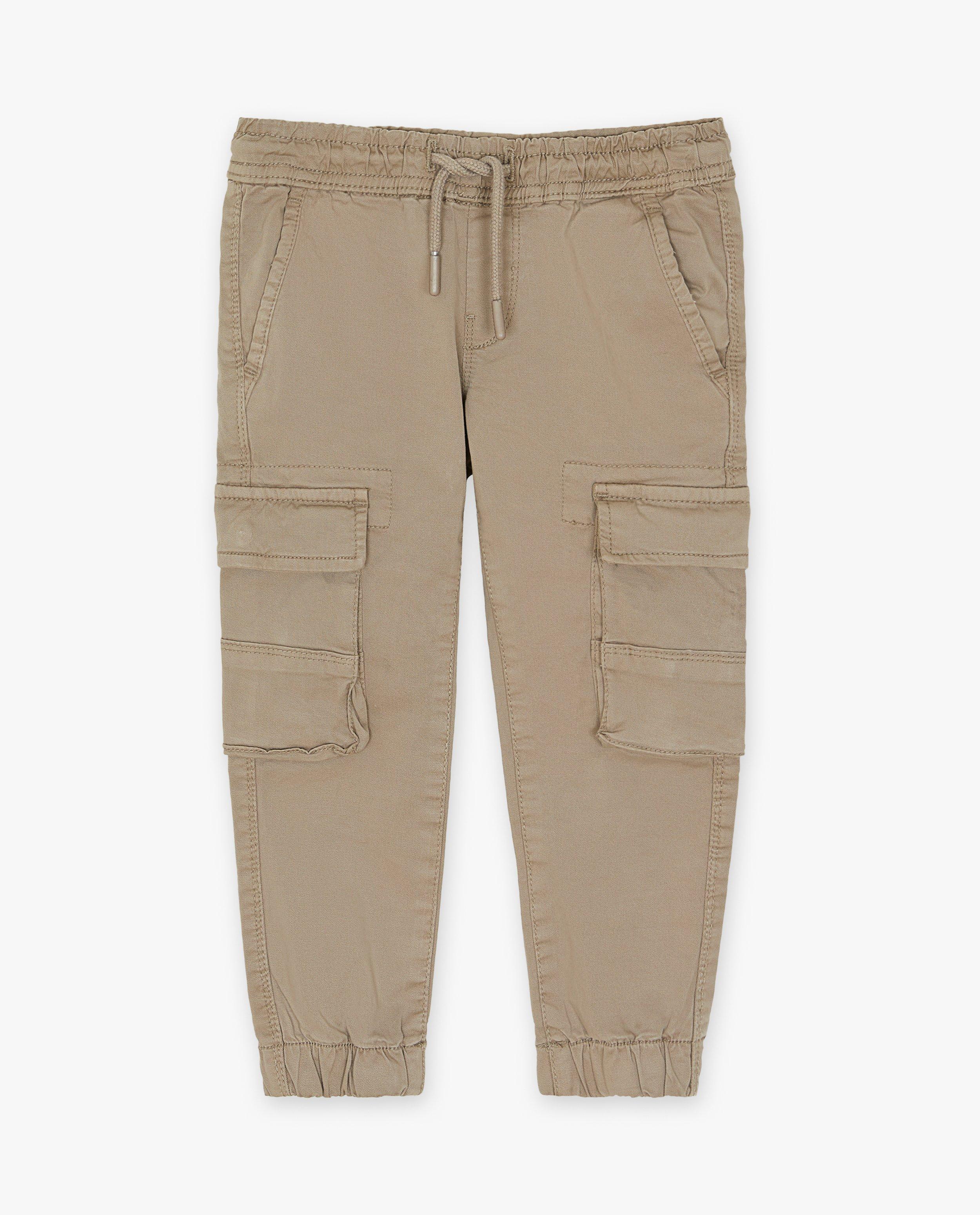 Pantalons - Pantalon brun clair, coupe cargo, 2-7 ans